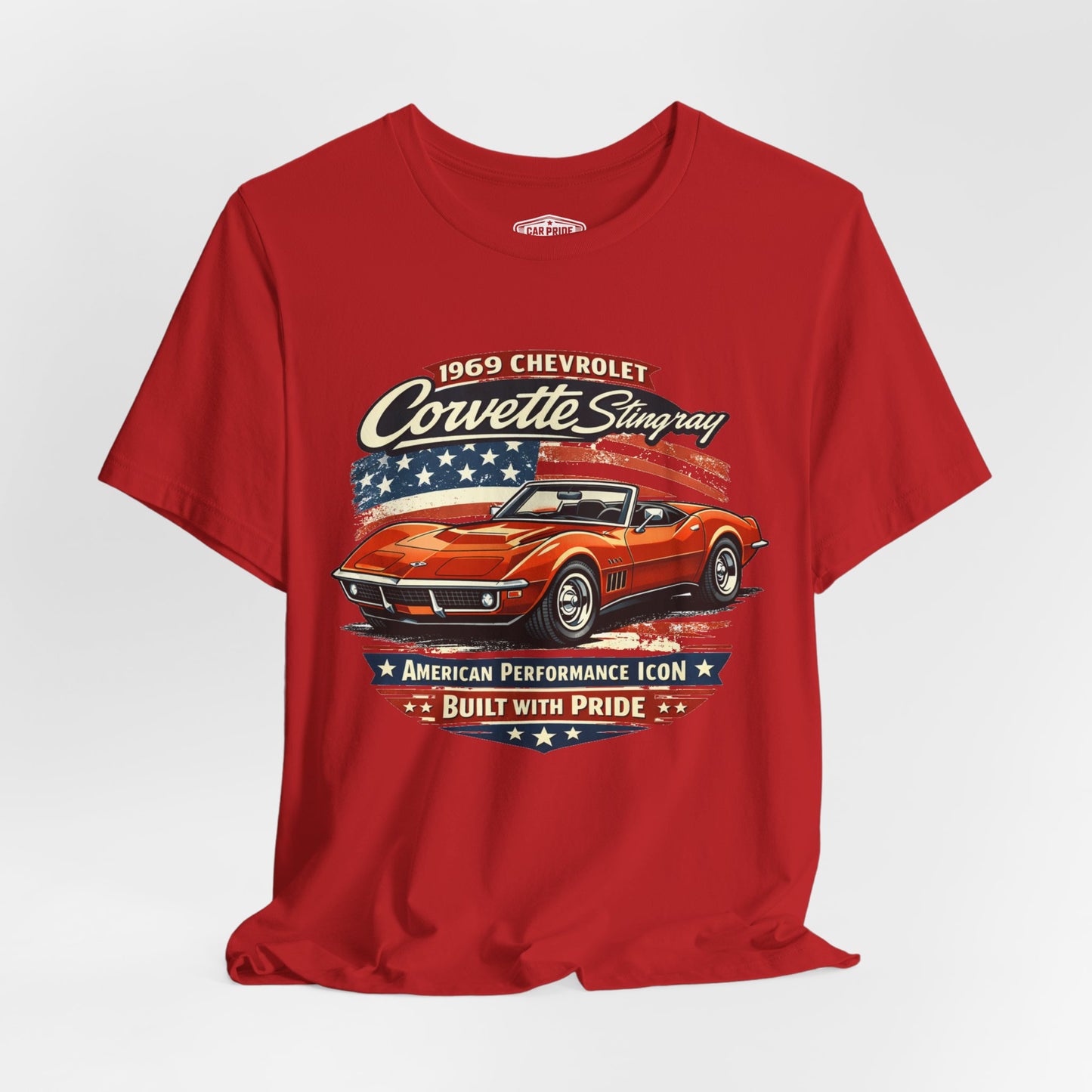 1969 Chevrolet Corvette Stingray Convertible Burnt Orange Pride - Premium Tee