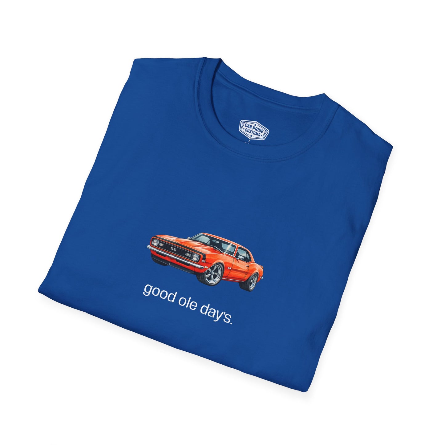 1968 Camaro SS Good Ole Days T-Shirt | Classic Muscle Car Tee | Personalized Camaro Shirt | Vintage Car Gift