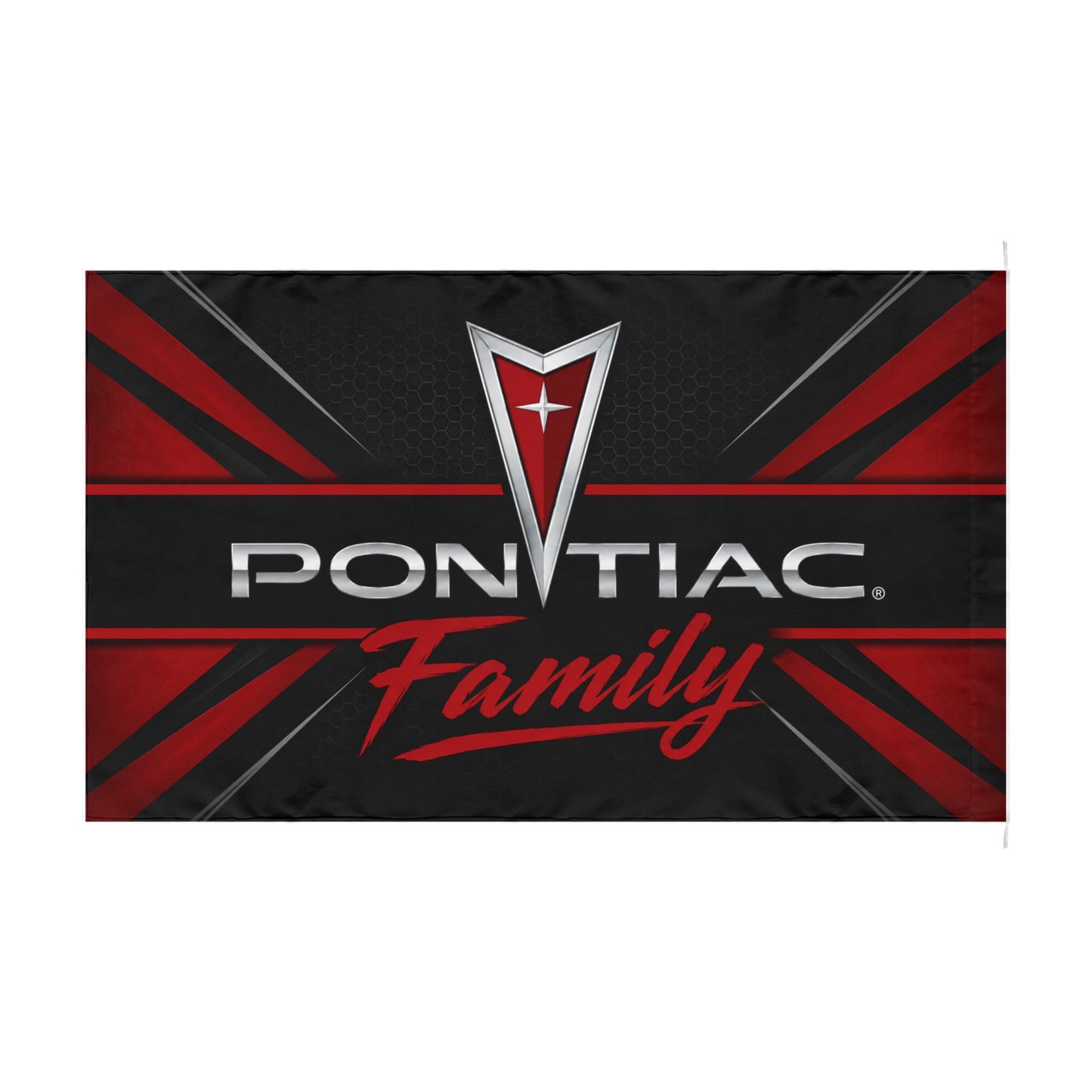 Pontiac Family Flag | Pontiac Garage Banner | Muscle Car Enthusiast Decor| 60"x36"