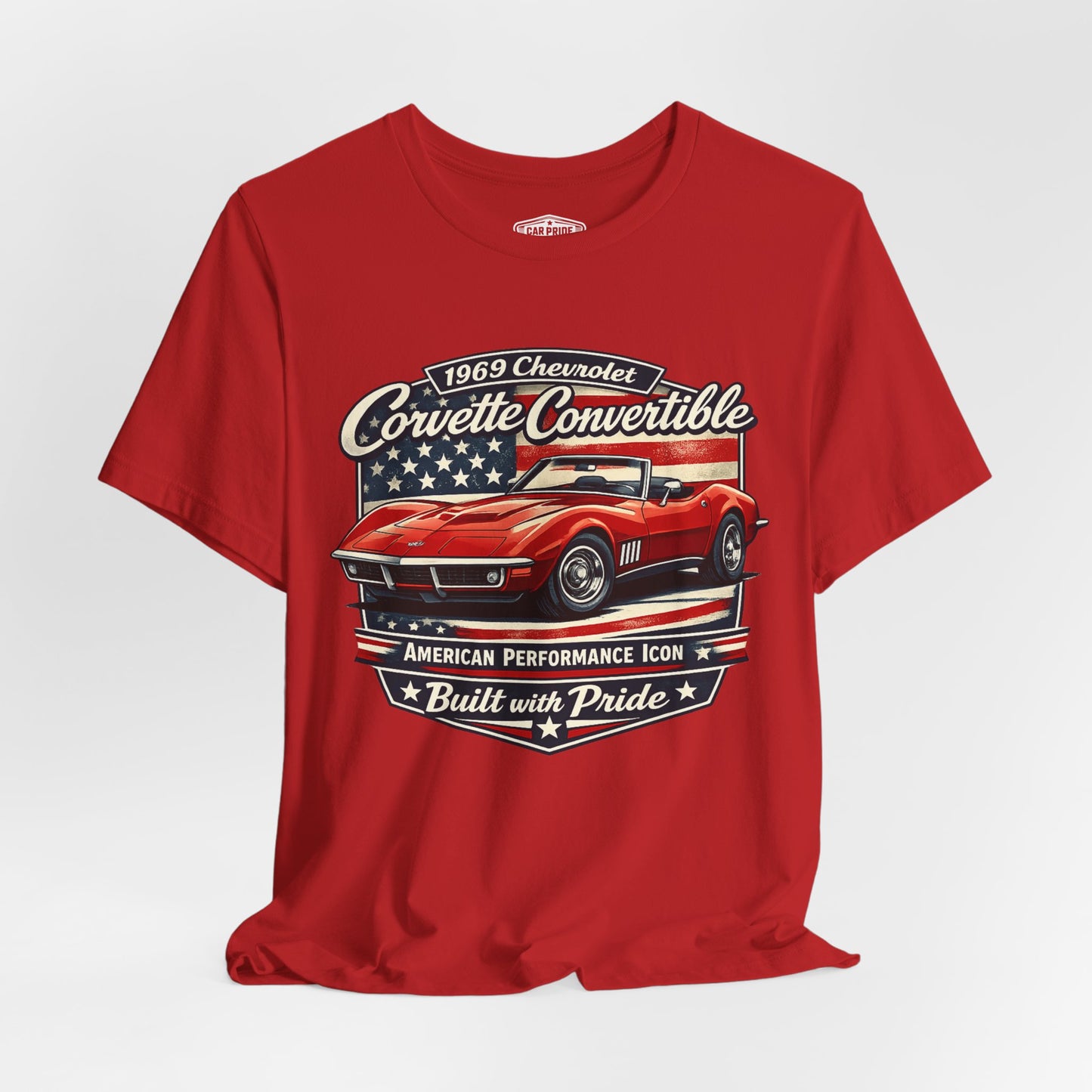 1969 Chevrolet Corvette Convertible Red Pride - Premium Tee