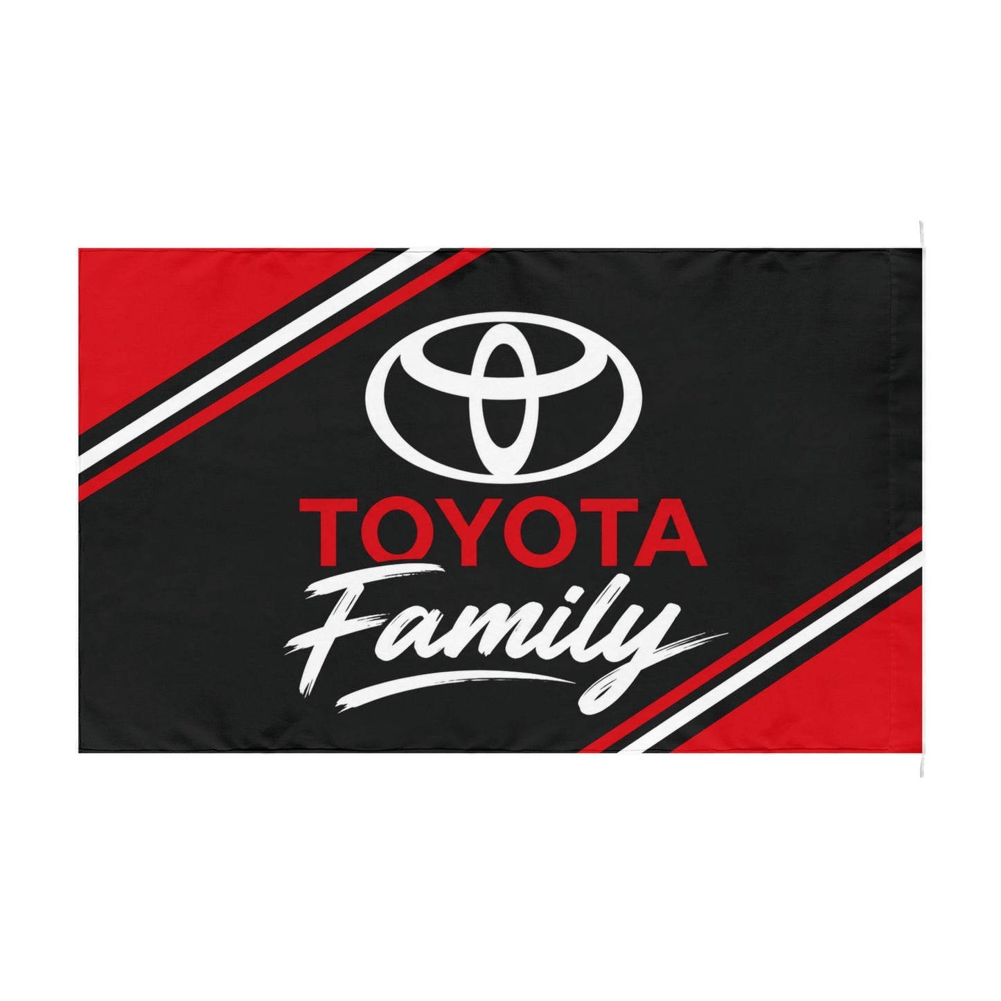 Toyota Family Flag | Toyota Racing Style Banner | Garage Decor | 60"x36"