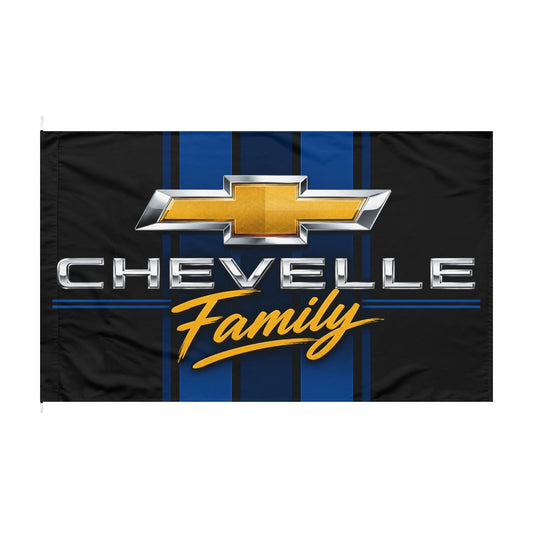 Chevelle Family Flag | Classic Chevelle Garage Banner | Muscle Car Wall Art| 60"x36"