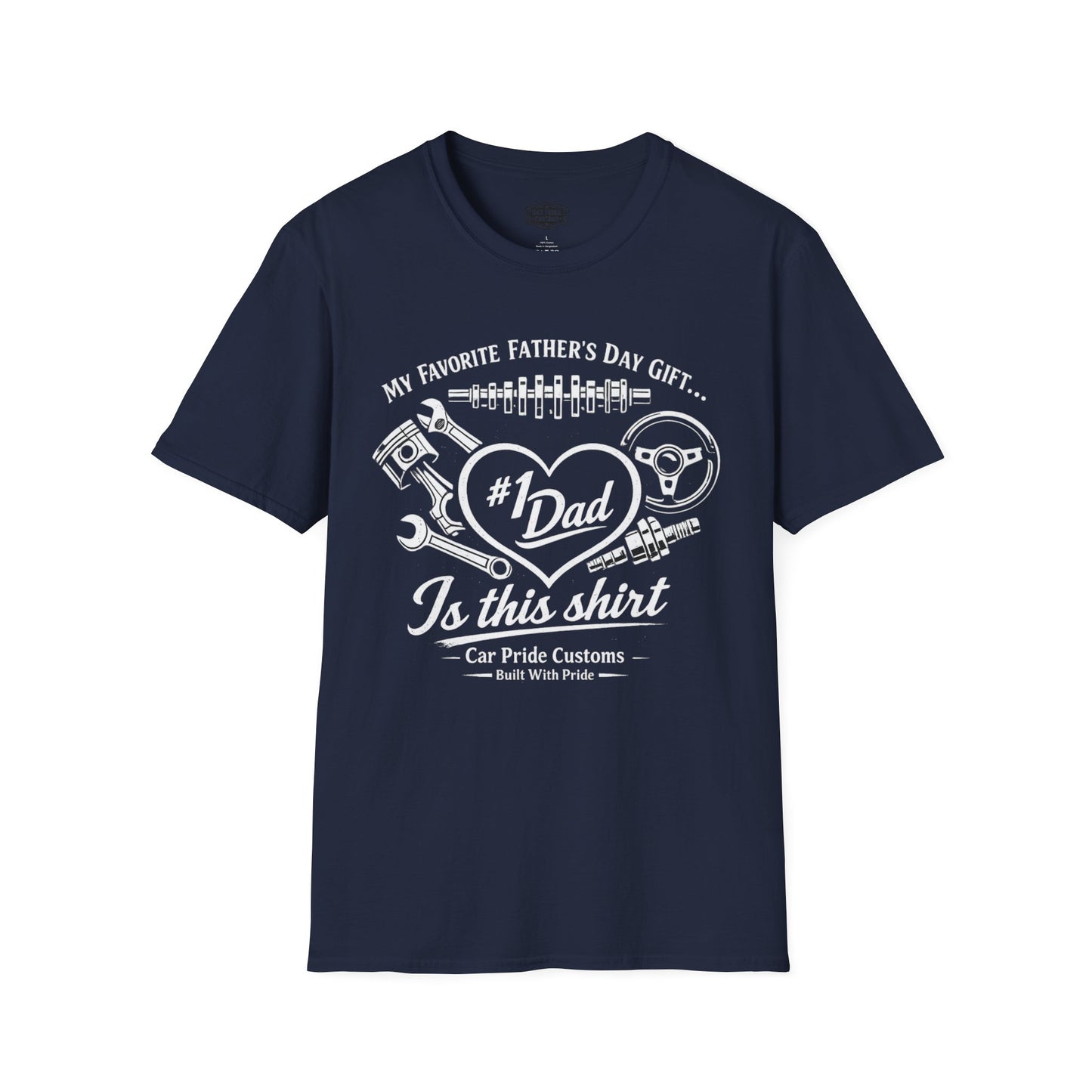 #1 Dad Car Shirt | Father’s Day Gift Is This Shirt | Funny Dad Car Shirt | Car Guy Gift | Automotive Tee