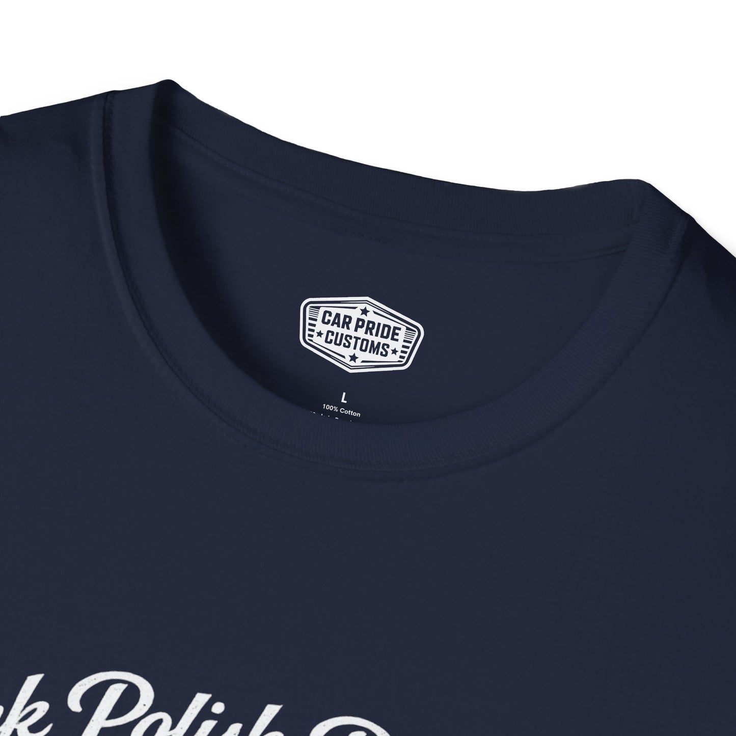 Park Polish Repeat | 1965 Chevy El Camino with Flames T-Shirt | Funny Flame Graphic Show Tee | El Camino Shirt