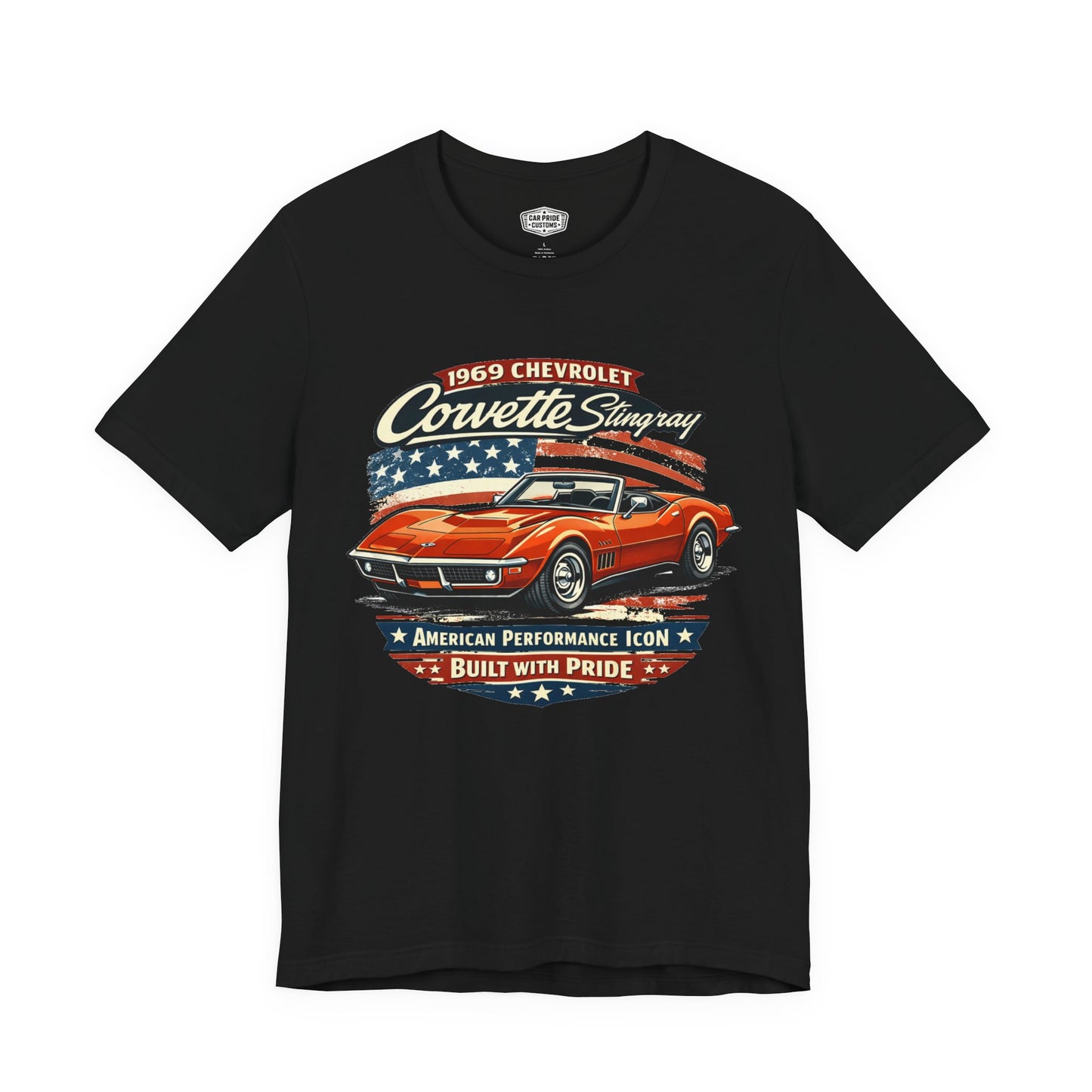 1969 Chevrolet Corvette Stingray Convertible Burnt Orange Pride - Premium Tee
