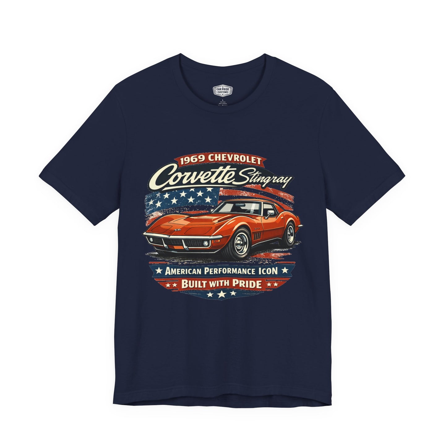 1969 Chevrolet Corvette Stingray Burnt Orange Pride - Premium Tee
