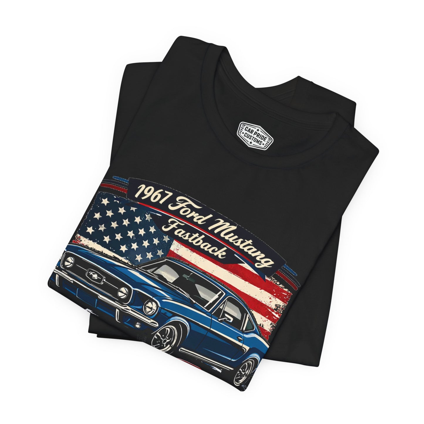 1967 Ford Mustang Fastback Pride - Premium Tee