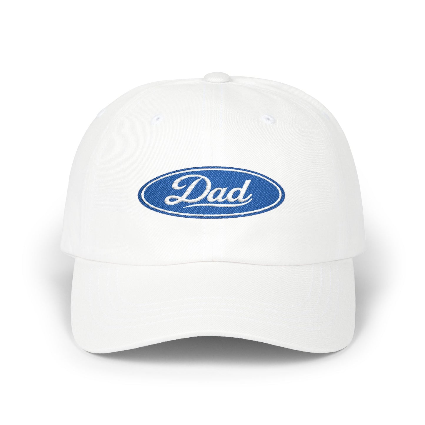 Dad Logo Embroidered Hat | Classic Oval Dad Cap | Personalized Dad Gift | Father's Day Hat for Dad | Vintage Style Dad Hat
