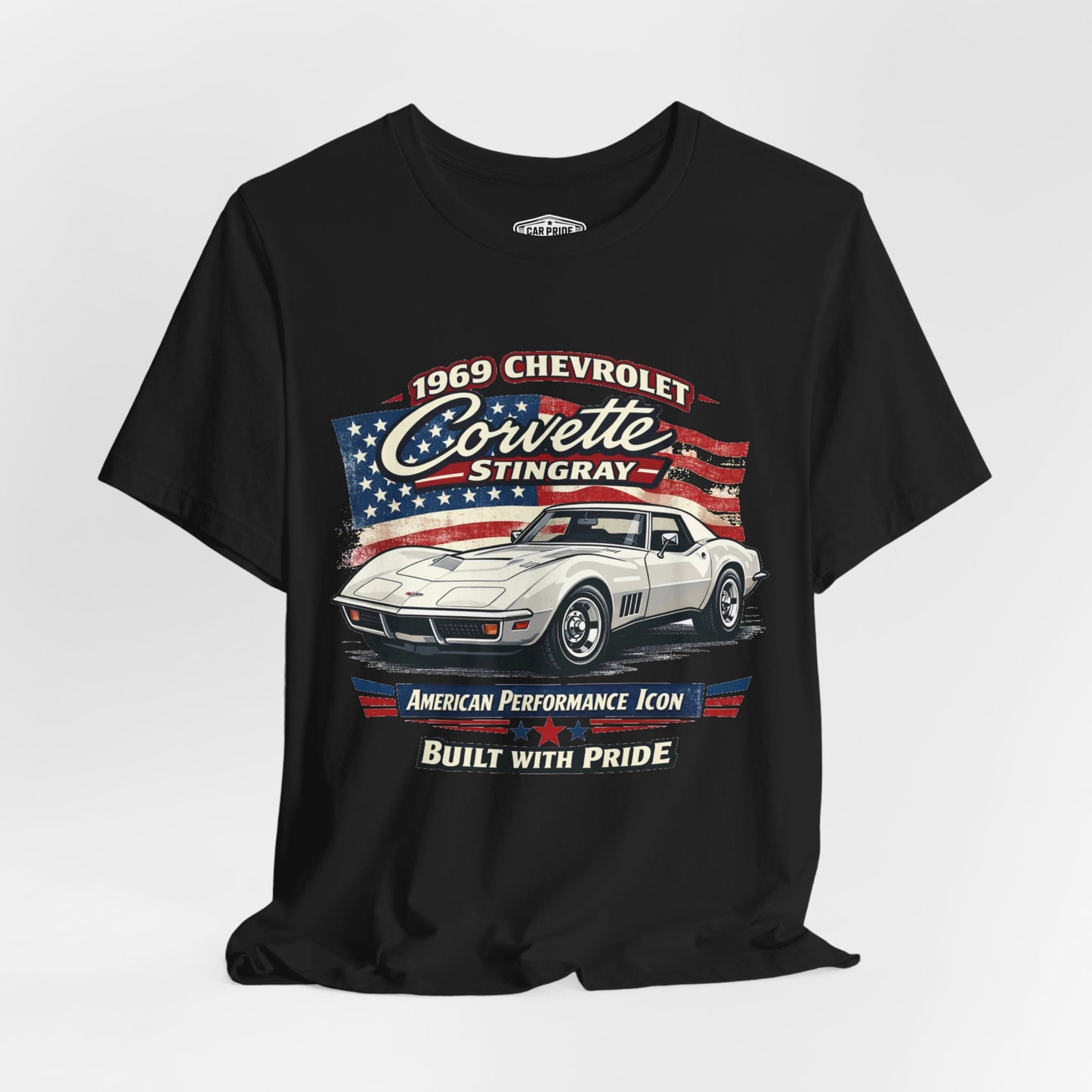 1969 Chevrolet Corvette Stingray White Pride - Premium Tee