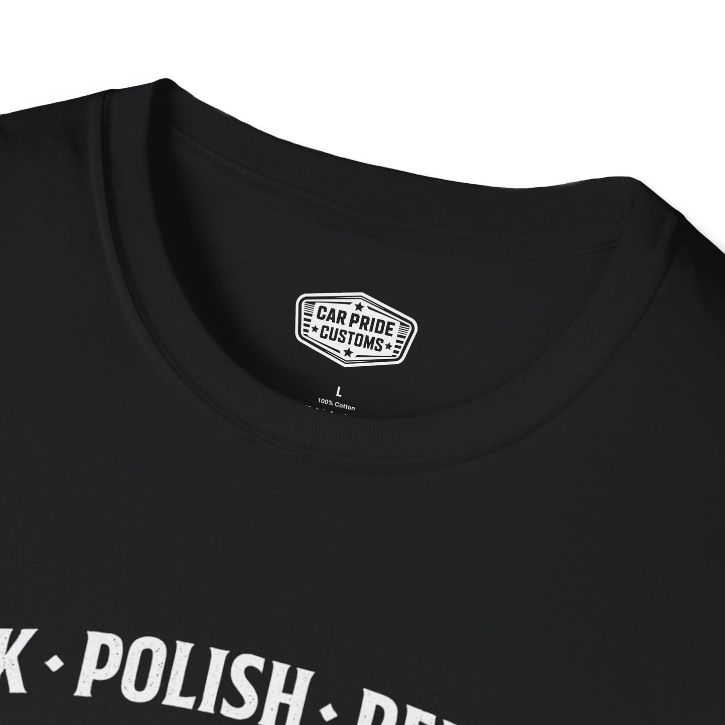 Park Polish Repeat | 1982 Corvette T-Shirt | Funny C3 Car Show Graphic Tee | Chevrolet Corvette Shirt