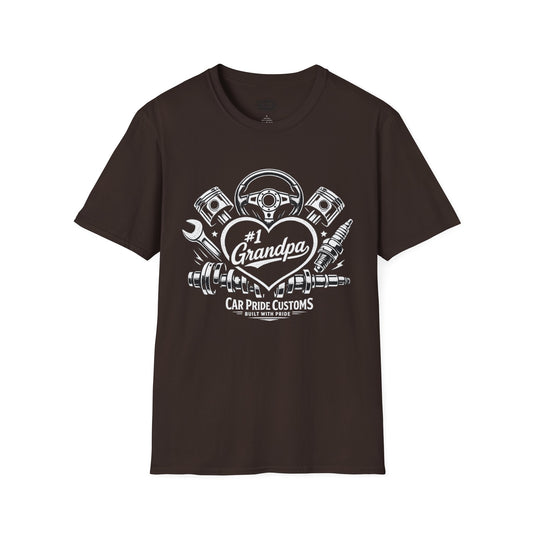 #1 Grandpa Car Shirt | Father’s Day Gift | Car Lover Shirt | Automotive Tee
