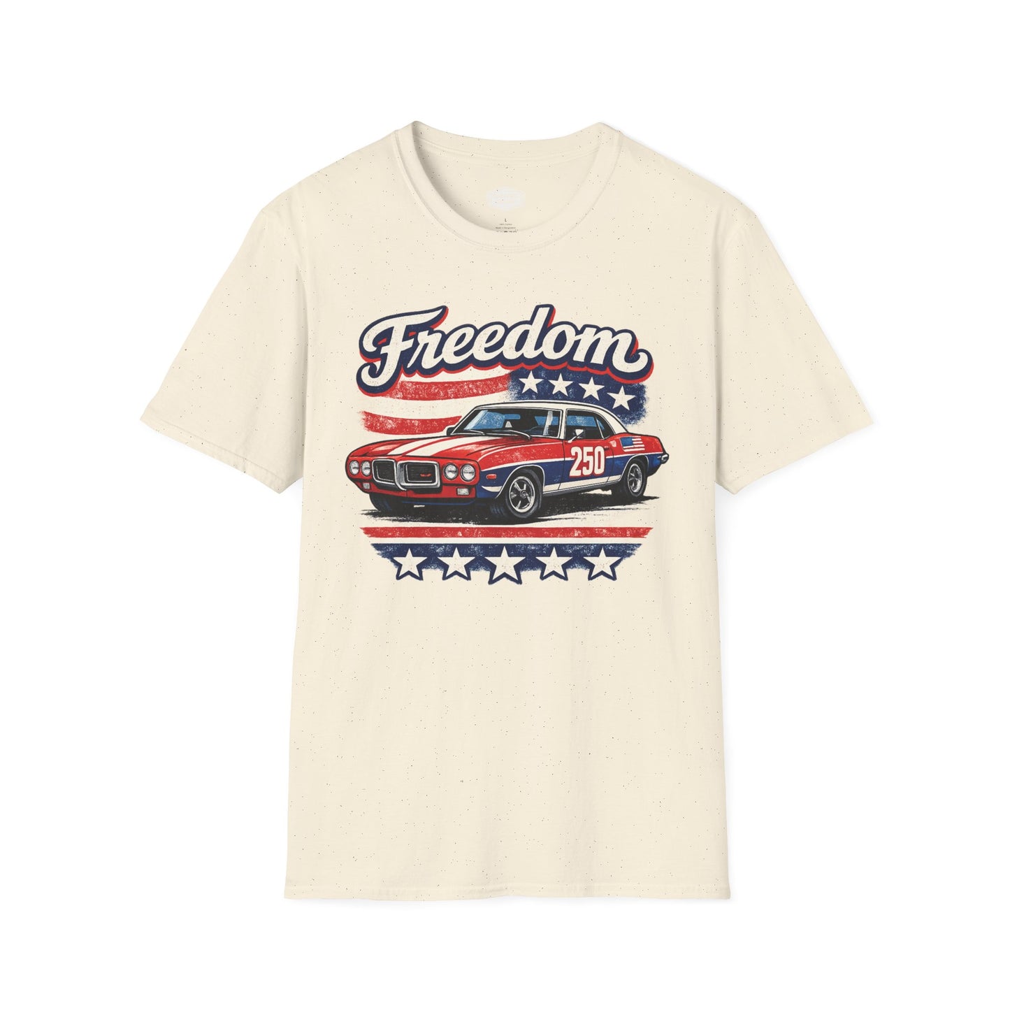 Freedom Firebird 250 Patriotic American Muscle Car T-Shirt | Fathers Day Gift | Car Enthusiast Tee