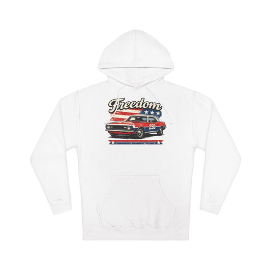 Freedom Classic Camaro 250 Patriotic American Muscle Car Hoodie| Fathers Day Gift | Car Enthusiast Hoodie