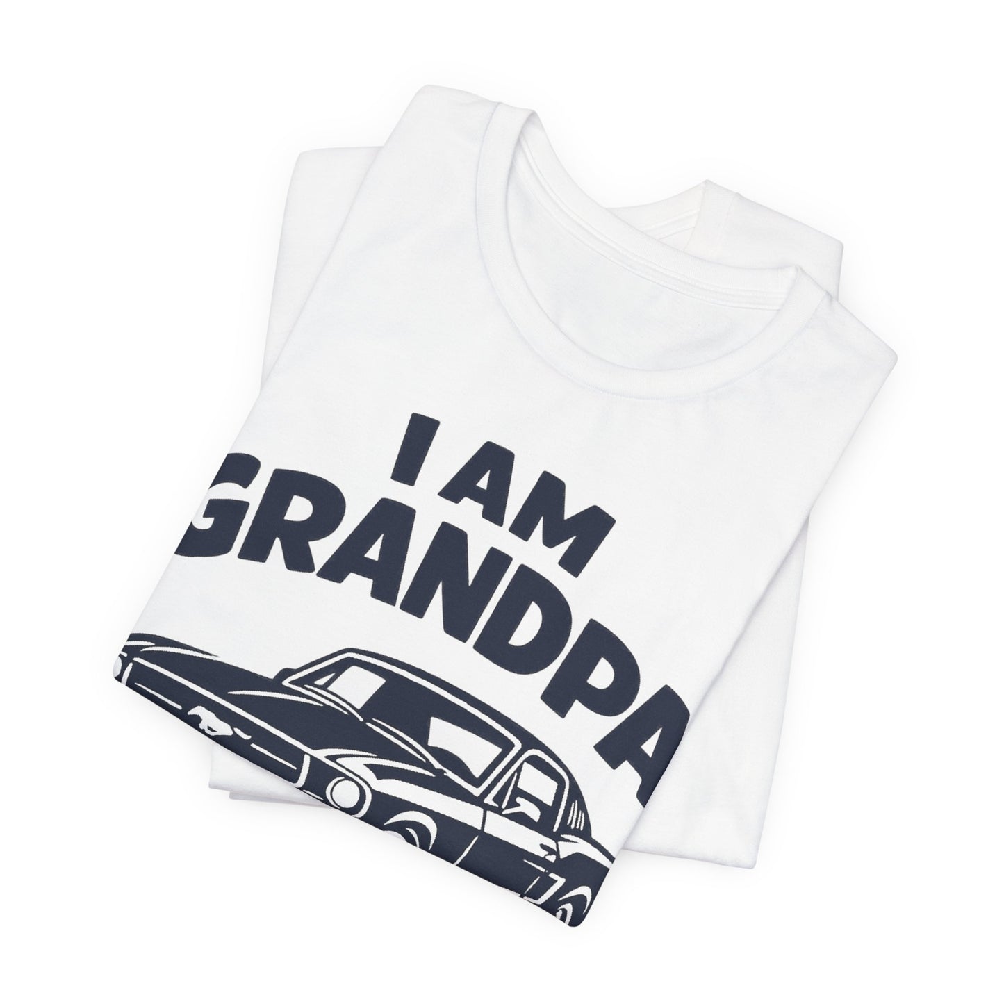 Funny Car T-Shirt | Classic Car Grandpa T-Shirt| Grandpa Car Lover Gift | 1968 Ford Mustang | I am Grandpa