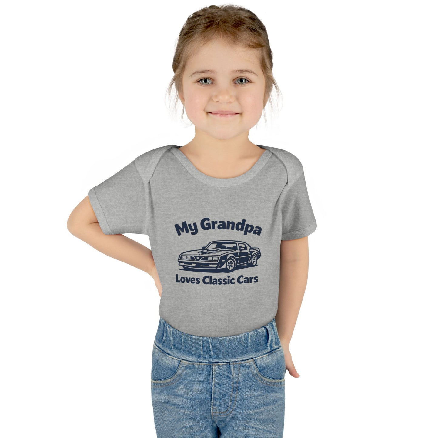 Funny Car Baby Onesie | Classic Car | Grandpa Car Lover Gift | 1979 Pontiac Trans AM | Grandpa Likes Cars