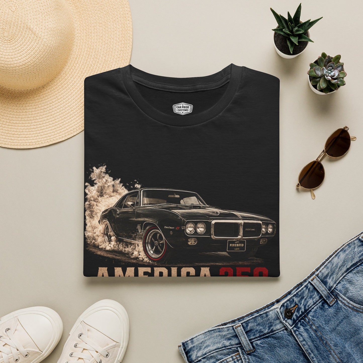 USA 250 Firebird Shirt | USA 250th Anniversary Gift | Classic Car Lover Shirt