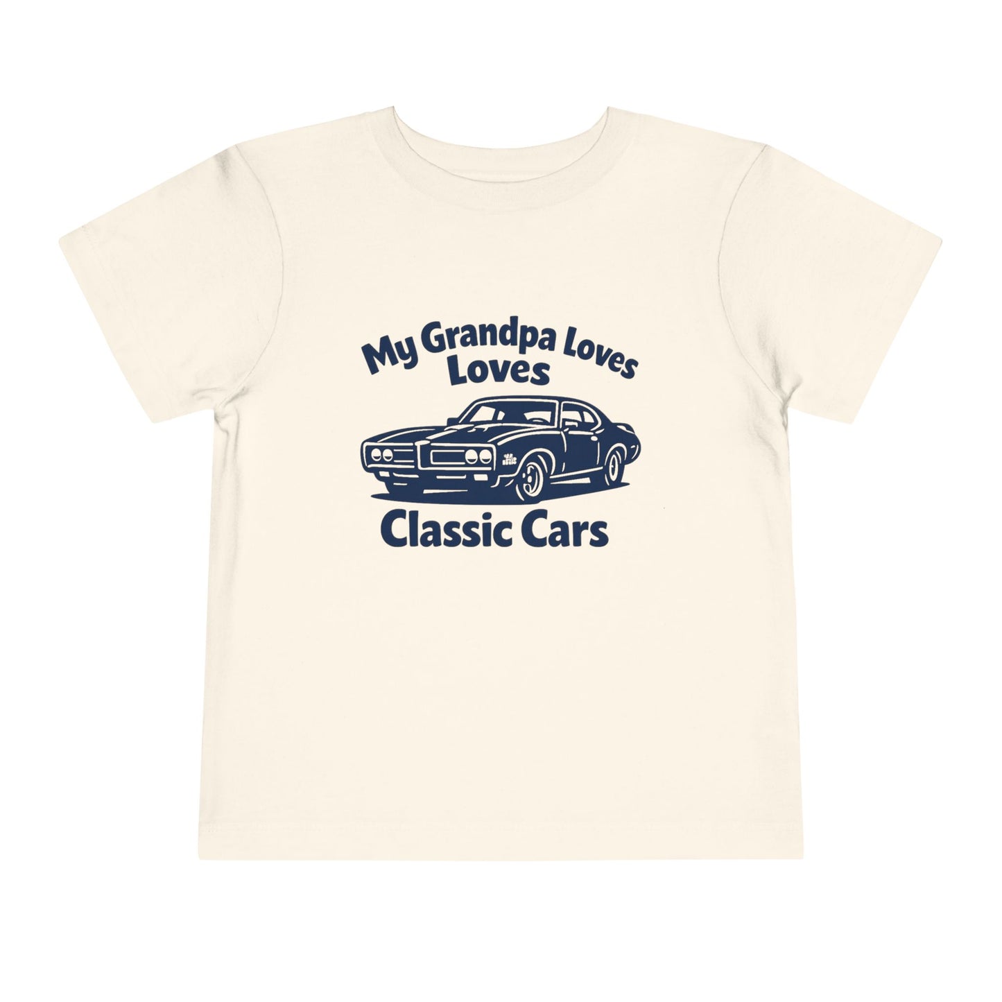 Funny Car T-Shirt | Classic Car Toddler T-Shirt| Grandpa Car Lover Gift | 1969 Pontiac GTO | Grandpa Likes Cars