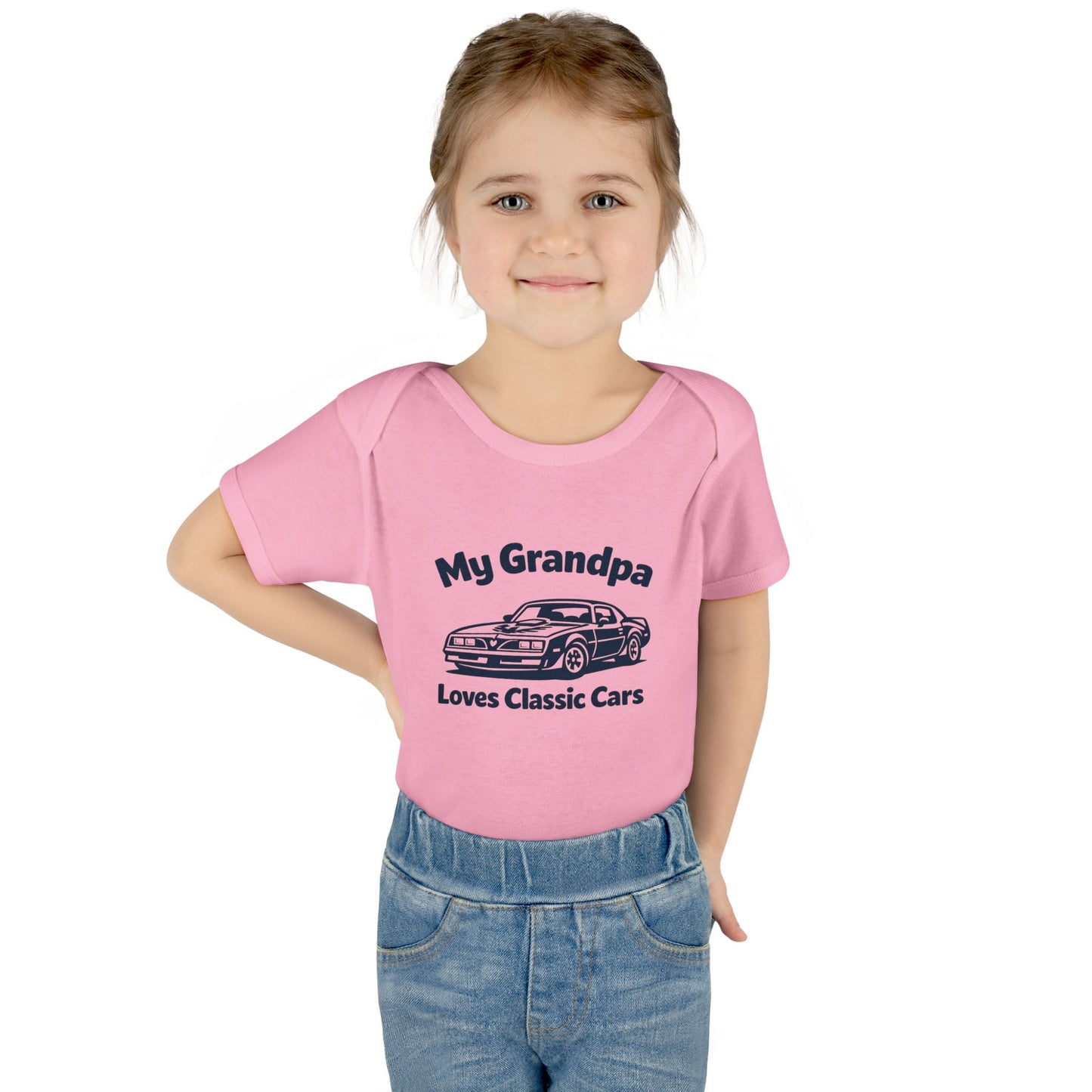 Funny Car Baby Onesie | Classic Car | Grandpa Car Lover Gift | 1979 Pontiac Trans AM | Grandpa Likes Cars