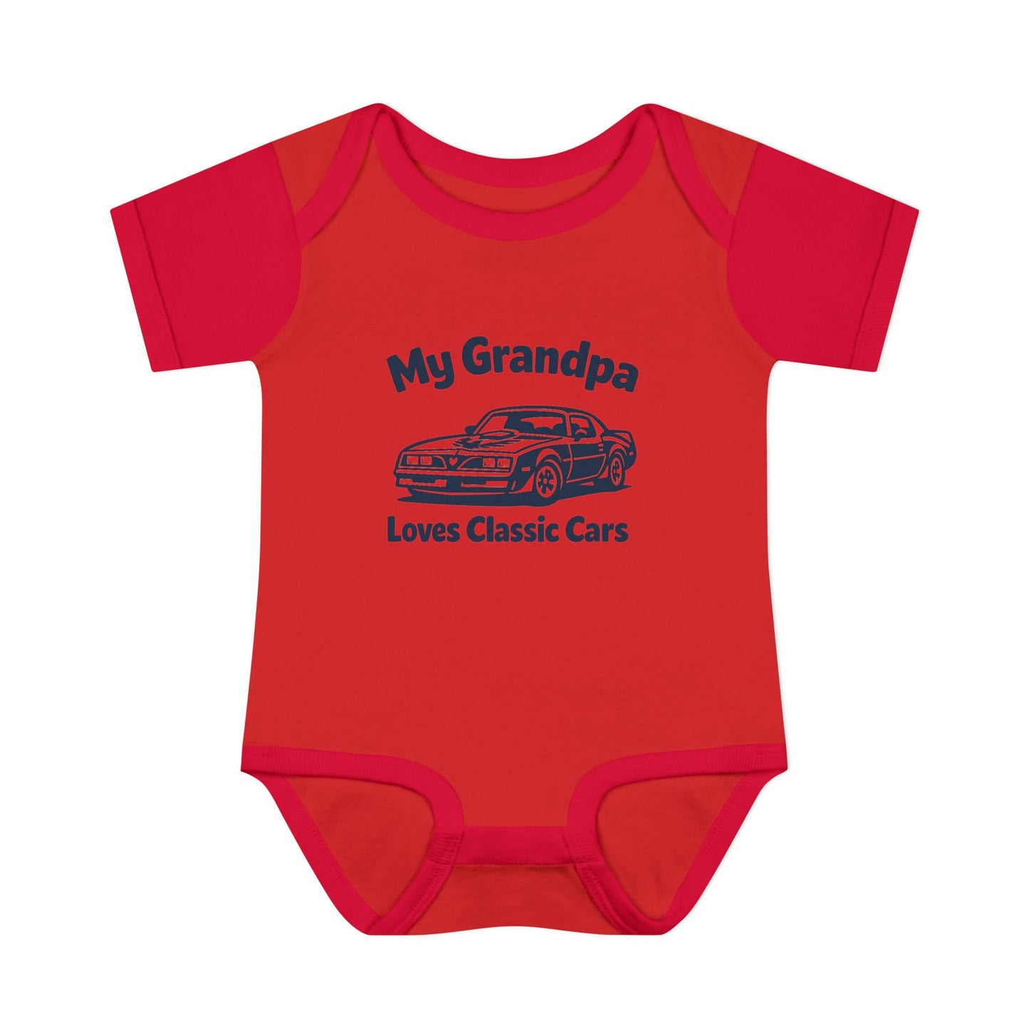 Funny Car Baby Onesie | Classic Car | Grandpa Car Lover Gift | 1979 Pontiac Trans AM | Grandpa Likes Cars