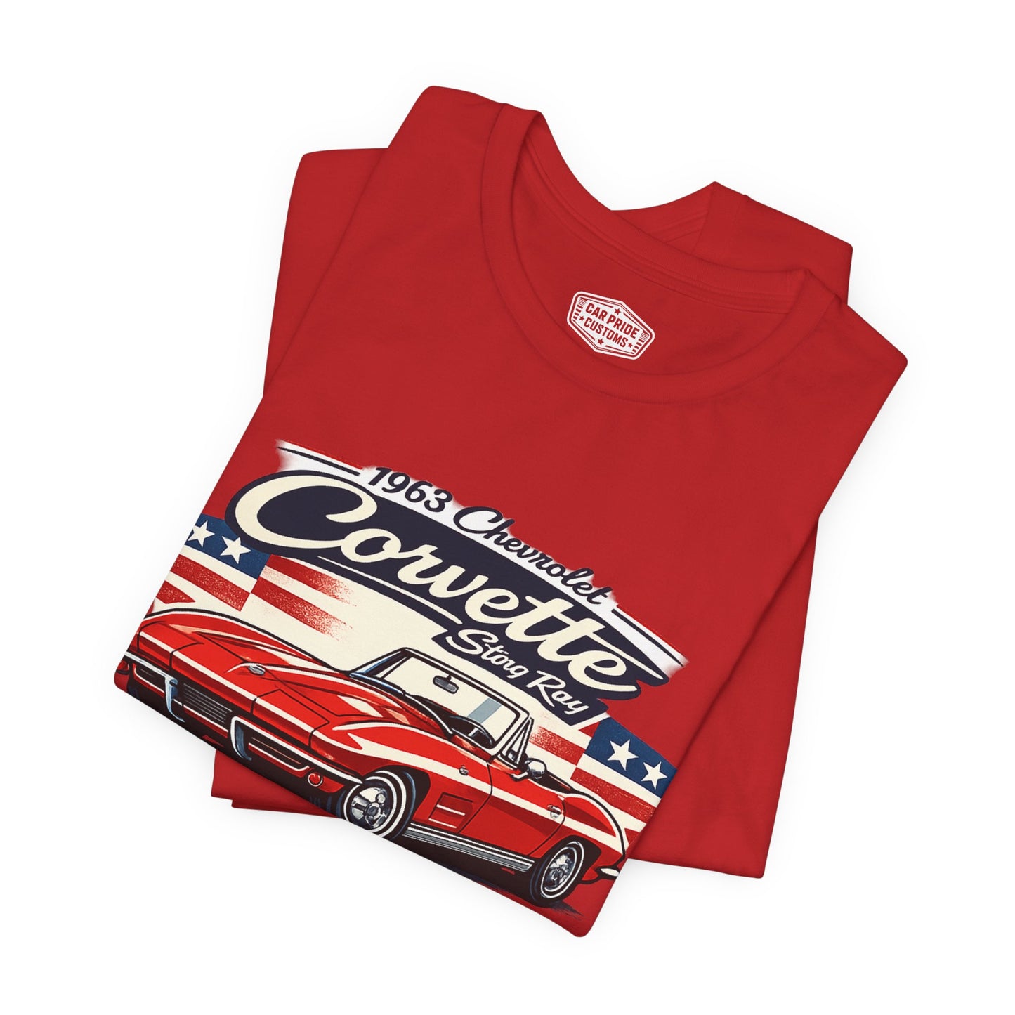 1963 Chevrolet Corvette Stingray Convertible Pride - Premium Tee