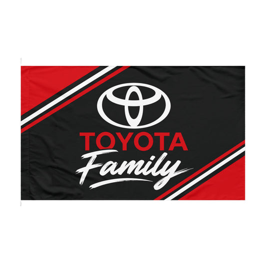 Toyota Family Flag | Toyota Racing Style Banner | Garage Decor | 60"x36"