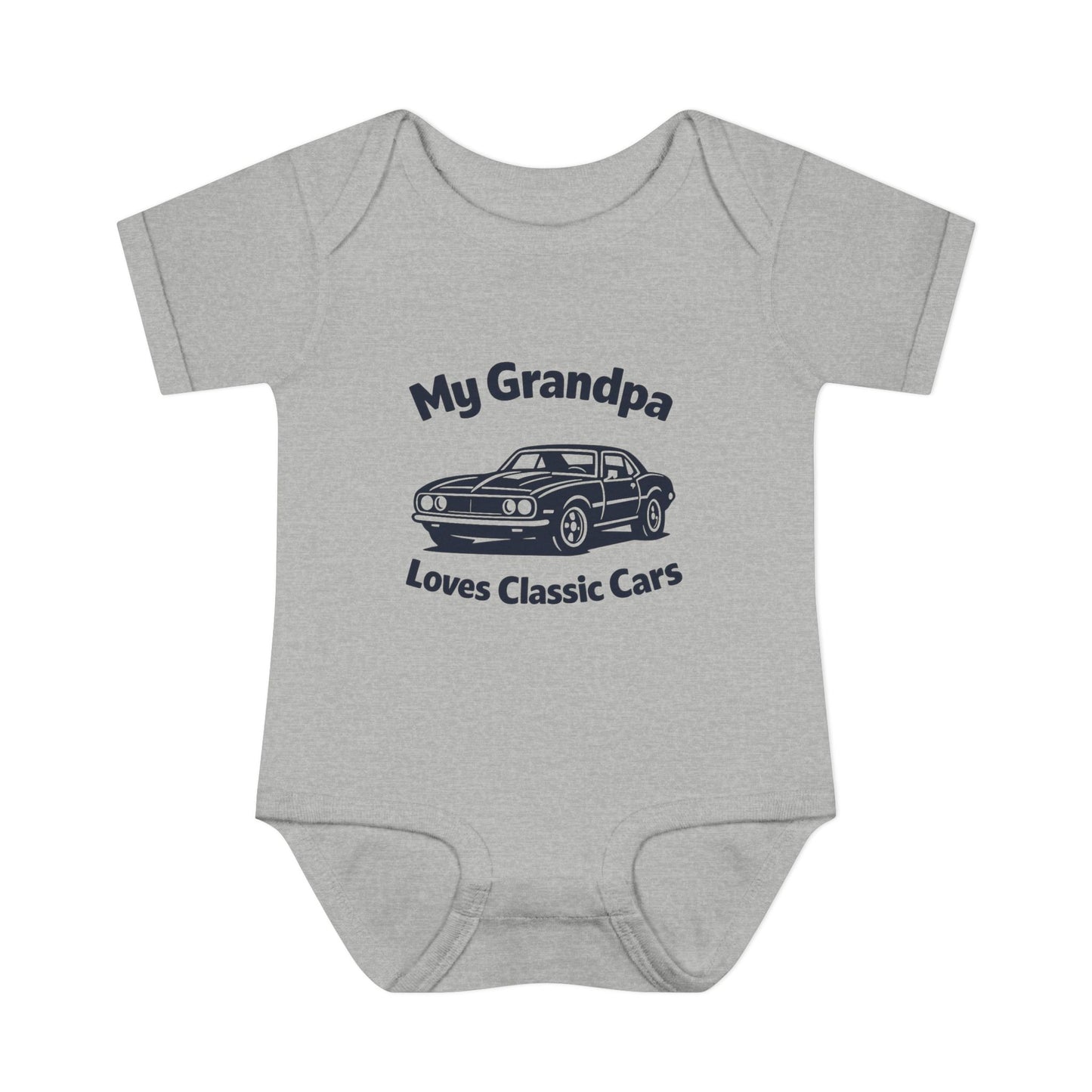 Funny Car Baby Onesie | Classic Car | Grandpa Car Lover Gift | 1968 Chevrolet Camaro | Grandpa Likes Cars