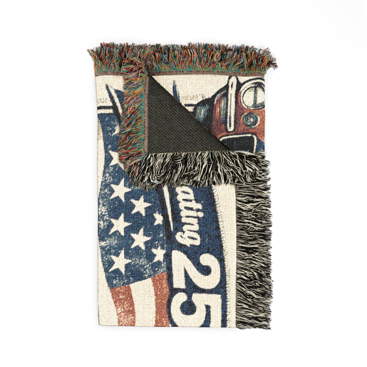Camaro SS Woven Throw Americana Patriotic Blanket | Automotive Home Decor | Collector Gift | Fathers Day Gift | Car Lover Gift