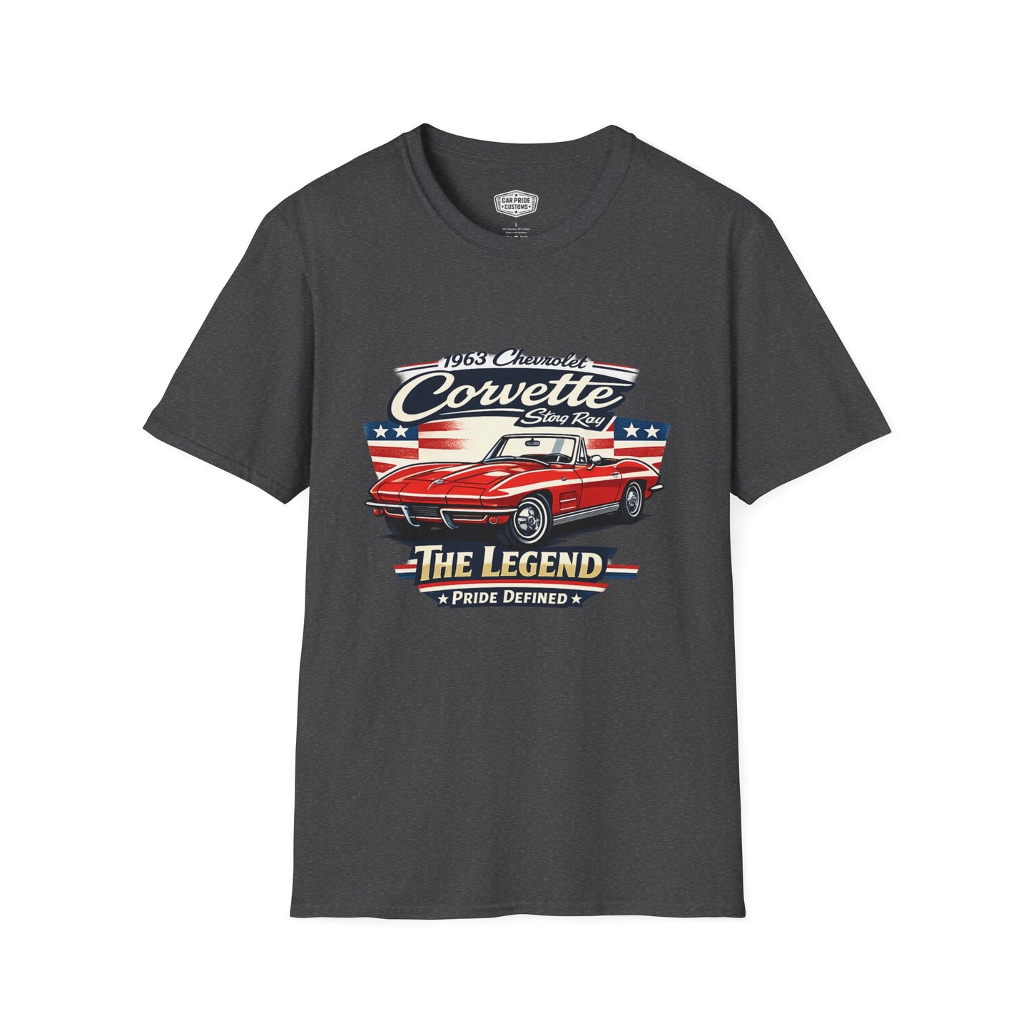 1963 Chevrolet Corvette Stingray Convertible Pride - Standard Tee