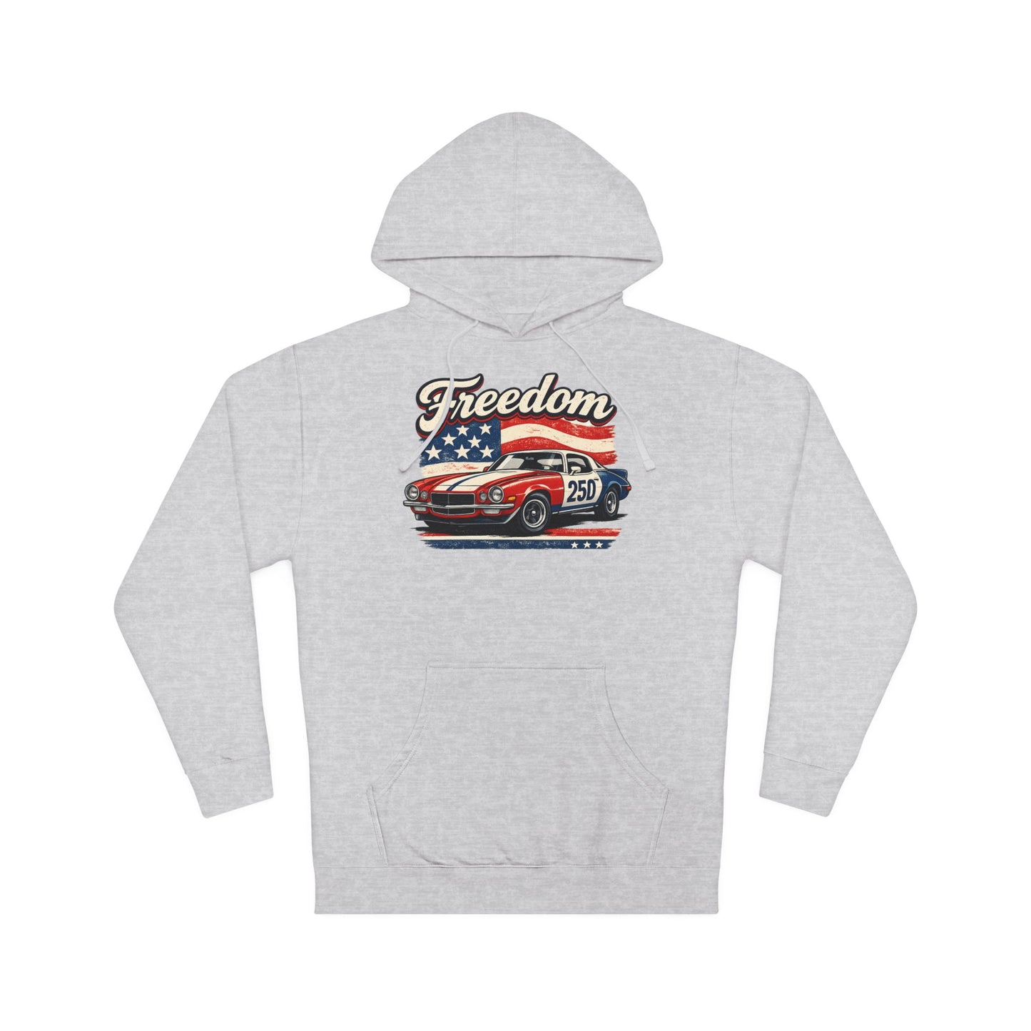 Freedom Classic Trans AM 250 Patriotic American Muscle Car Hoodie| Fathers Day Gift | Car Enthusiast Hoodie