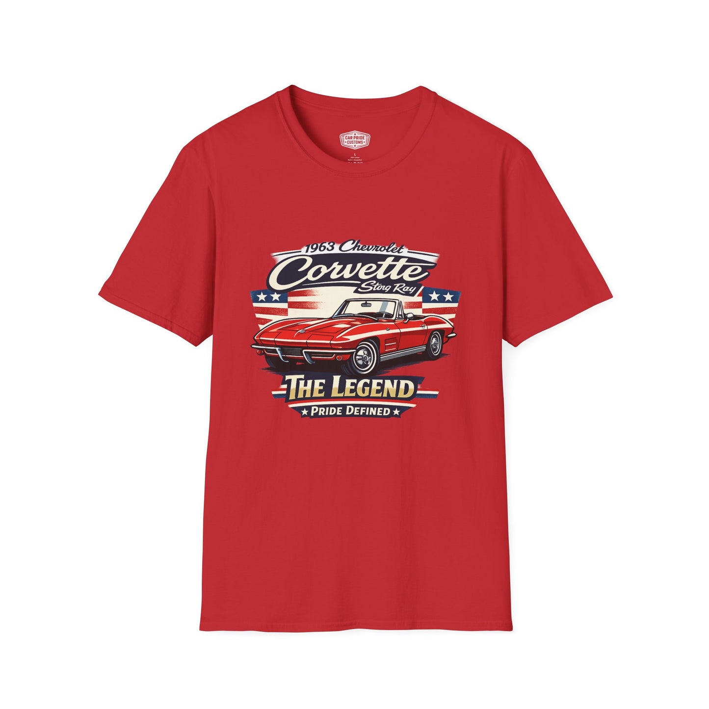 1963 Chevrolet Corvette Stingray Convertible Pride - Standard Tee