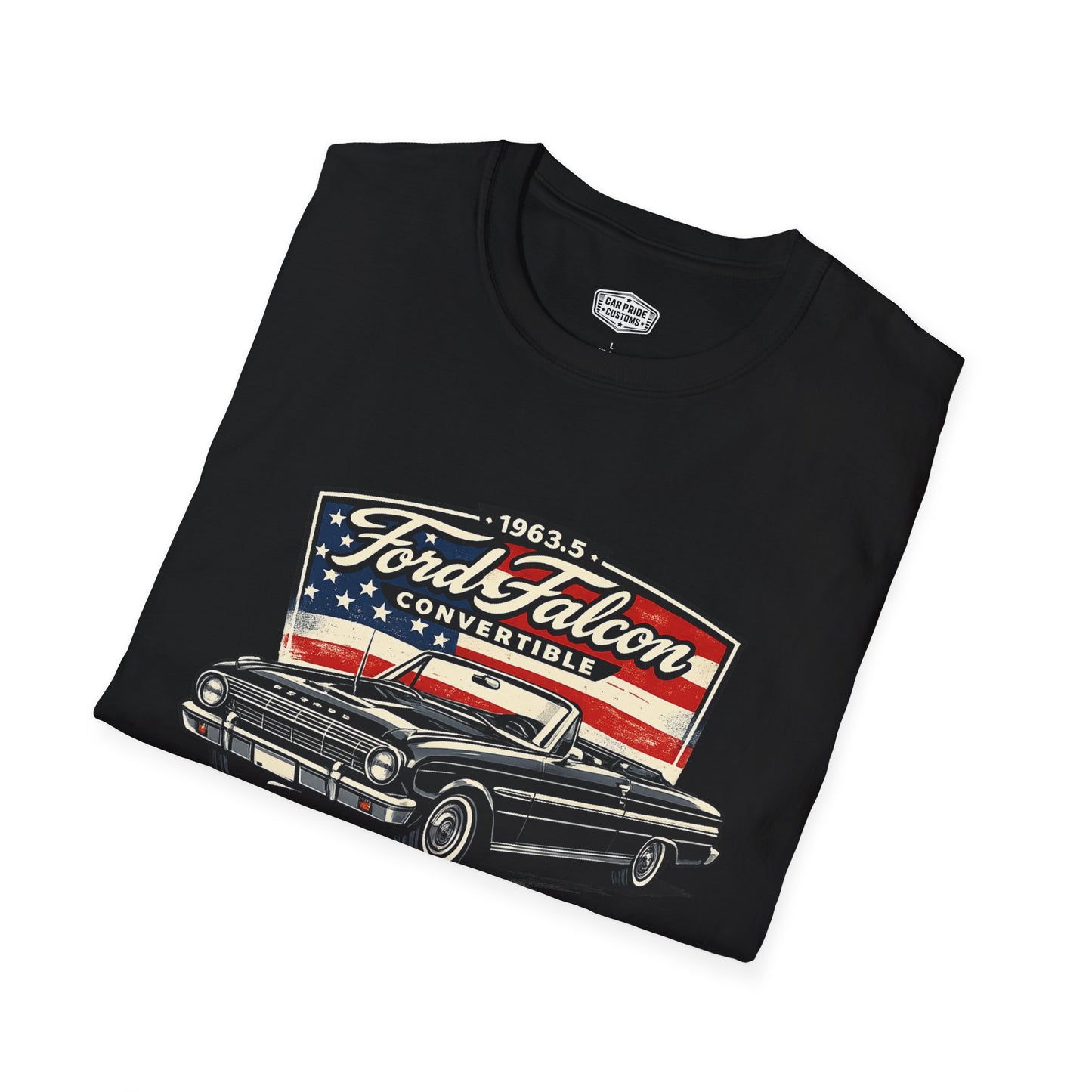 1963.5 Ford Falcon Convertible Black Pride - Standard Tee