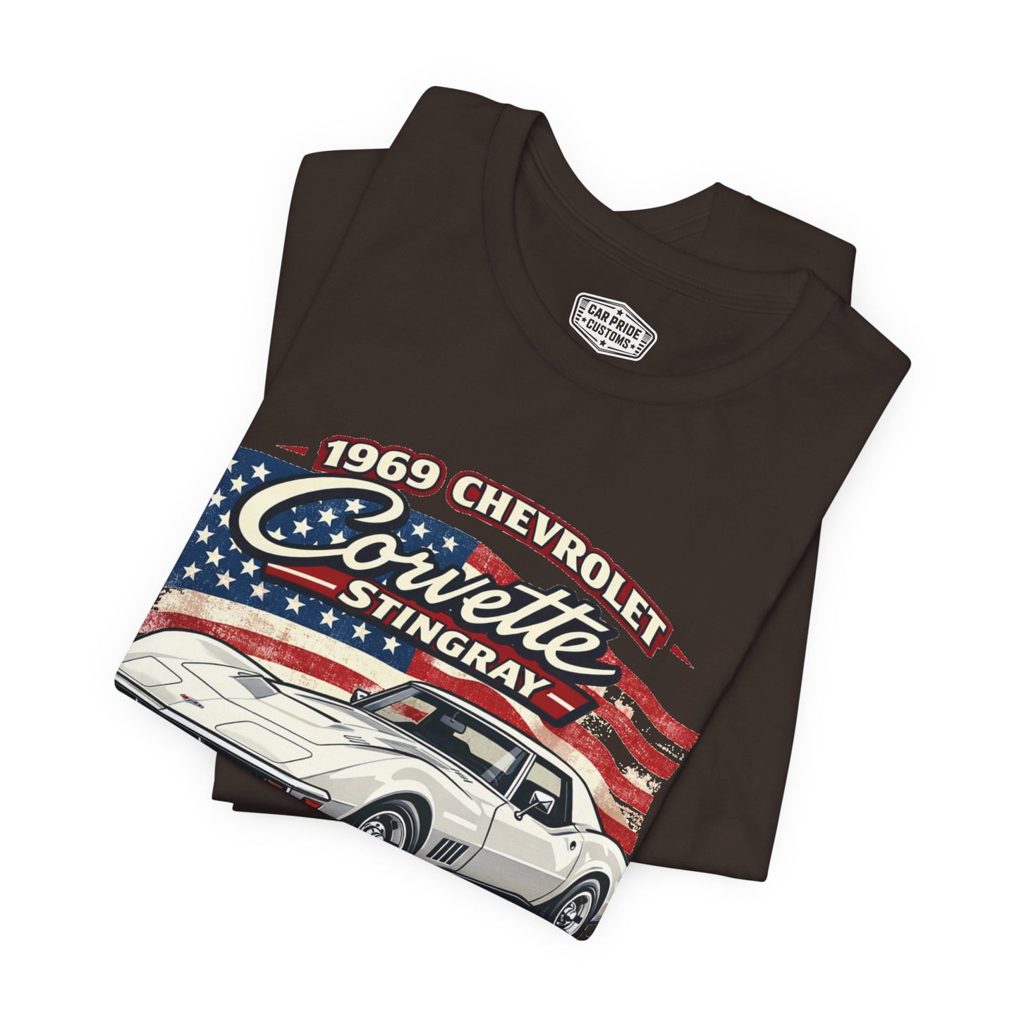 1969 Chevrolet Corvette Stingray White Pride - Premium Tee