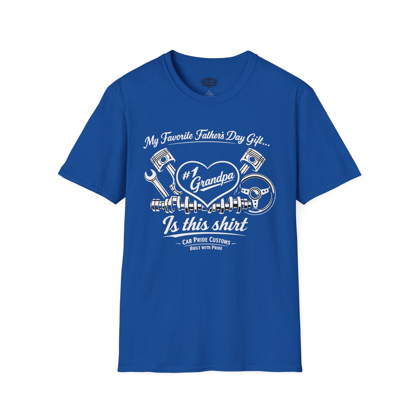 #1 Grandpa Car Shirt | Father’s Day Gift Is This Shirt | Funny Dad Car Shirt | Car Guy Gift | Automotive Tee
