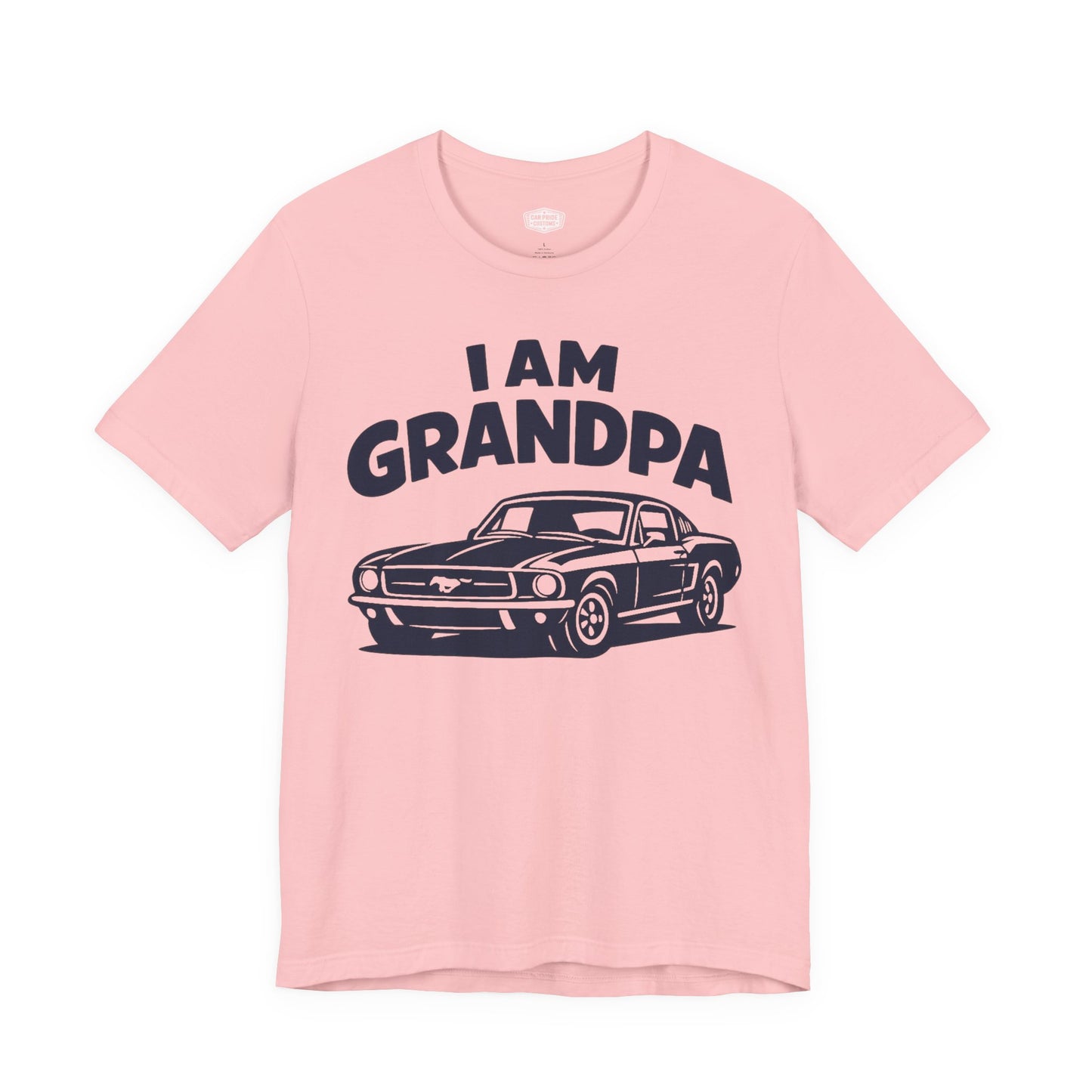 Funny Car T-Shirt | Classic Car Grandpa T-Shirt| Grandpa Car Lover Gift | 1968 Ford Mustang | I am Grandpa