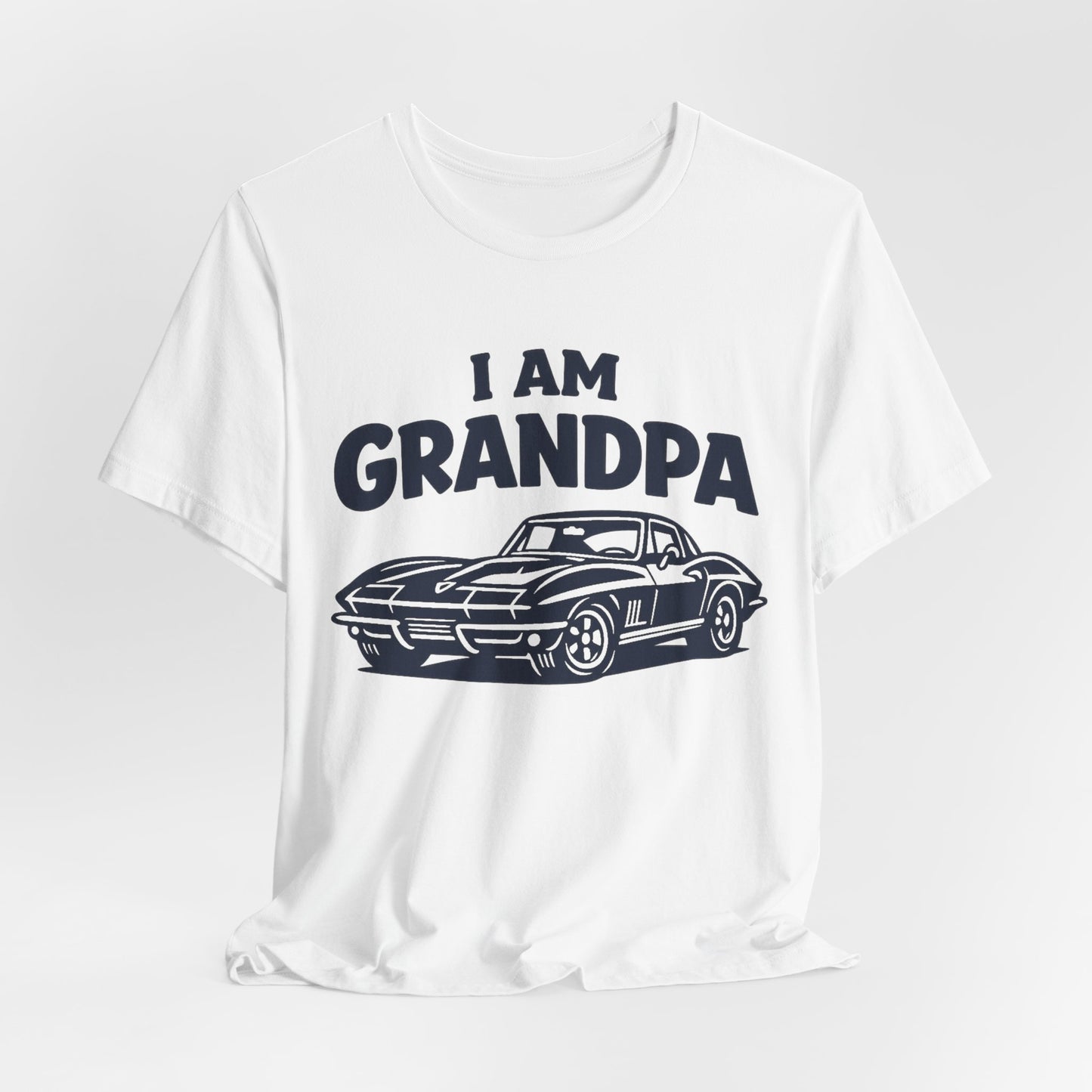 Funny Car T-Shirt | Classic Car Grandpa T-Shirt| Grandpa Car Lover Gift | 1967 Chevrolet Corvette | I am Grandpa
