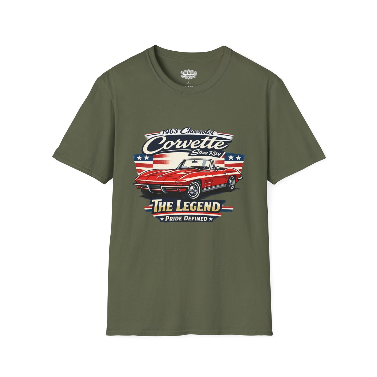 1963 Chevrolet Corvette Stingray Convertible Pride - Standard Tee