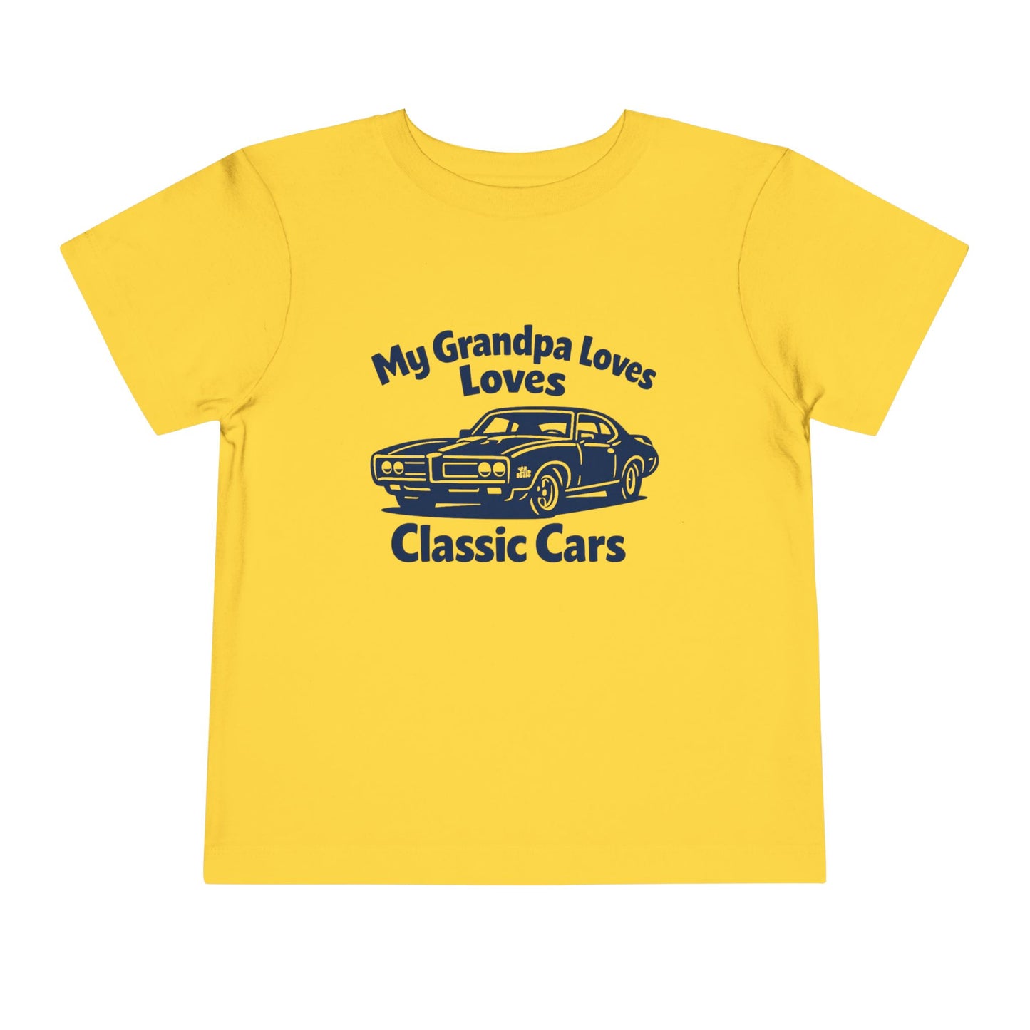 Funny Car T-Shirt | Classic Car Toddler T-Shirt| Grandpa Car Lover Gift | 1969 Pontiac GTO | Grandpa Likes Cars
