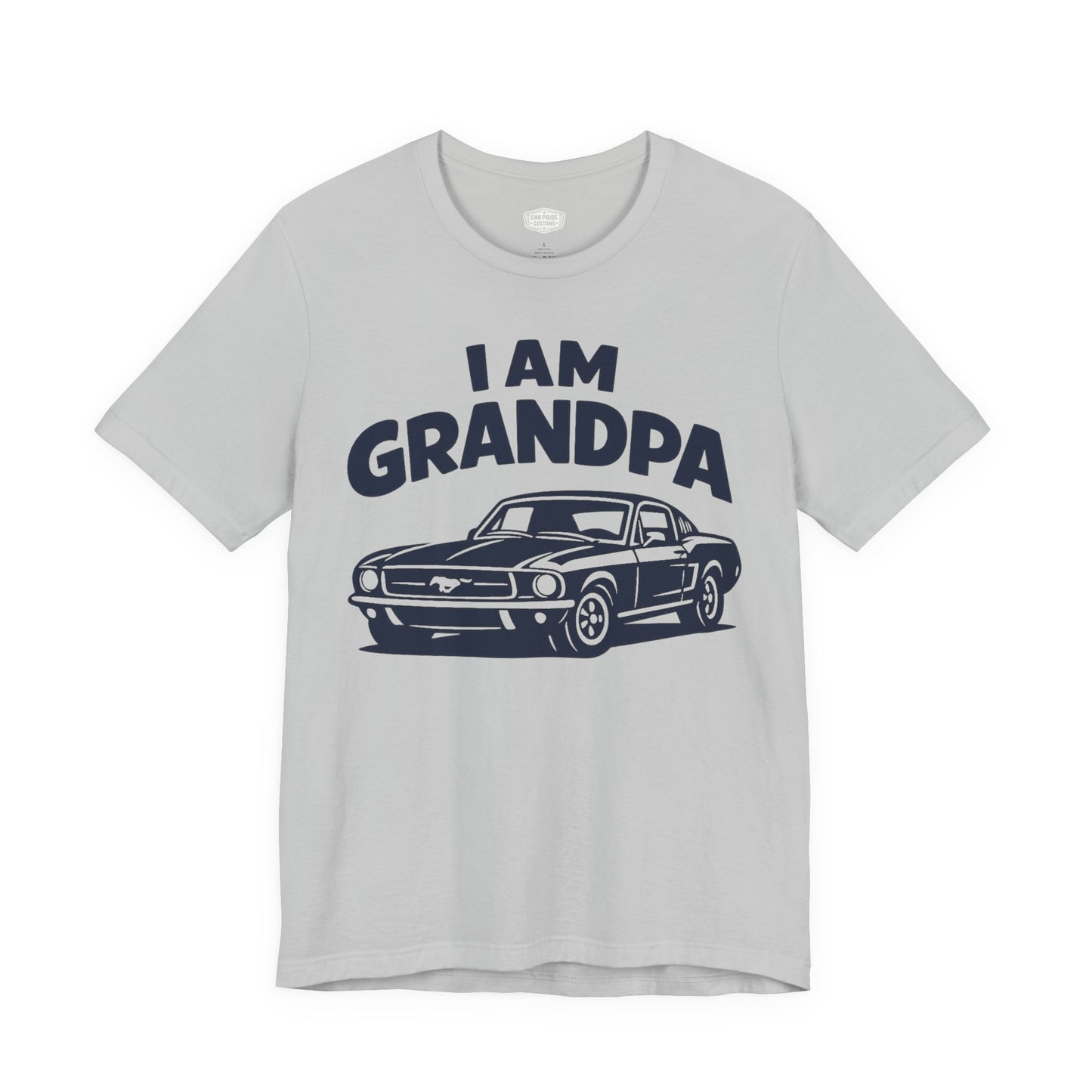 Funny Car T-Shirt | Classic Car Grandpa T-Shirt| Grandpa Car Lover Gift | 1968 Ford Mustang | I am Grandpa