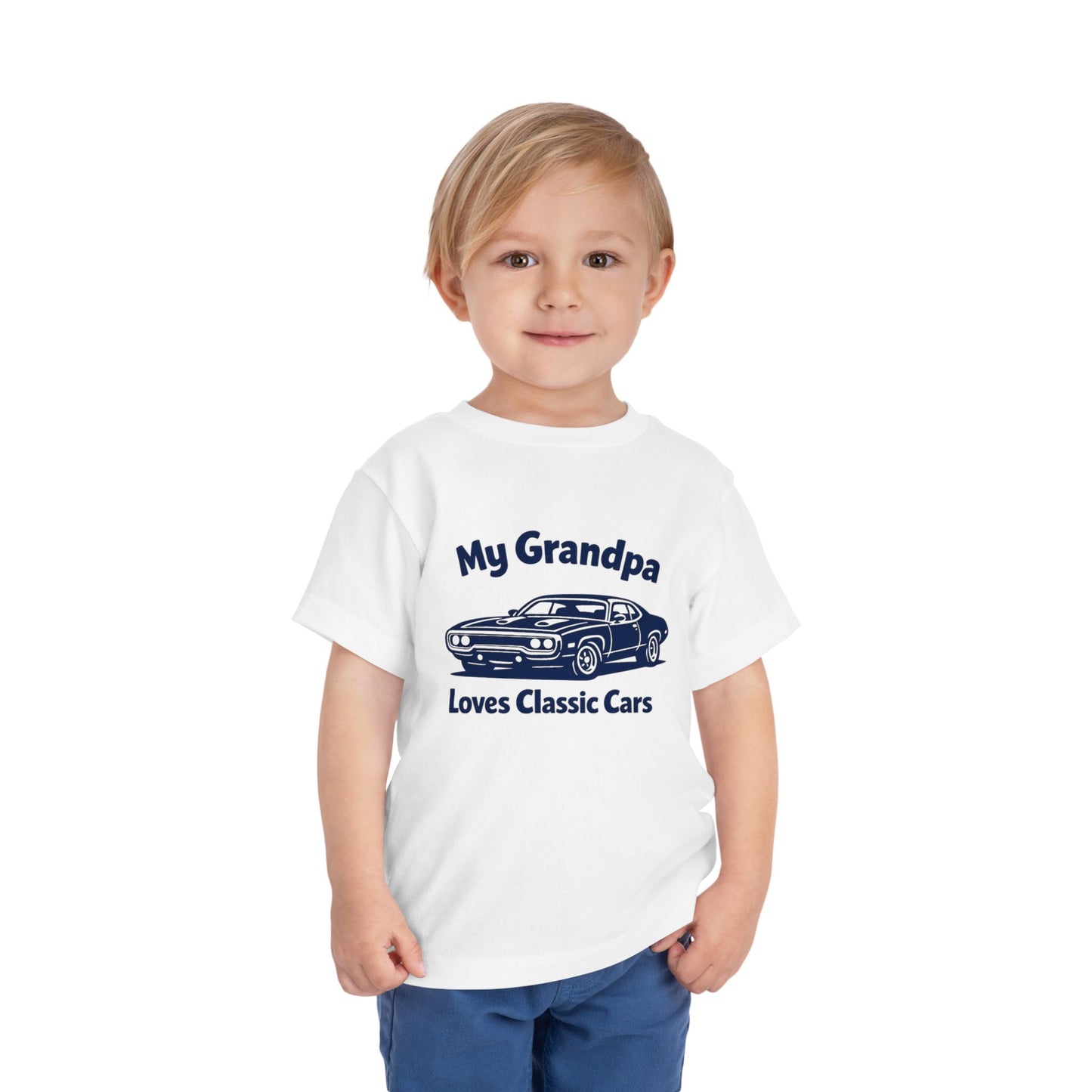 Funny Car T-Shirt | Classic Car Toddler T-Shirt| Grandpa Car Lover Gift | 1971 Plymouth Road Runner | Grandpa Likes Cars