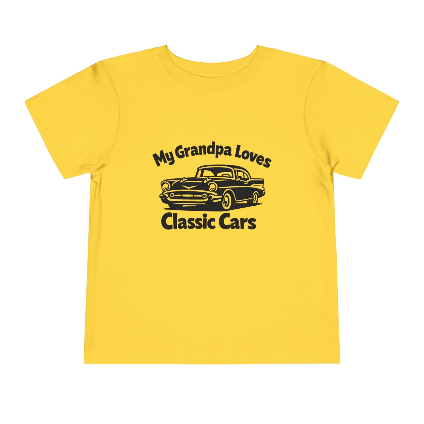 Funny Car T-Shirt | Classic Car Toddler T-Shirt| Grandpa Car Lover Gift | 1957 Chevrolet Bel Air | Grandpa Likes Cars