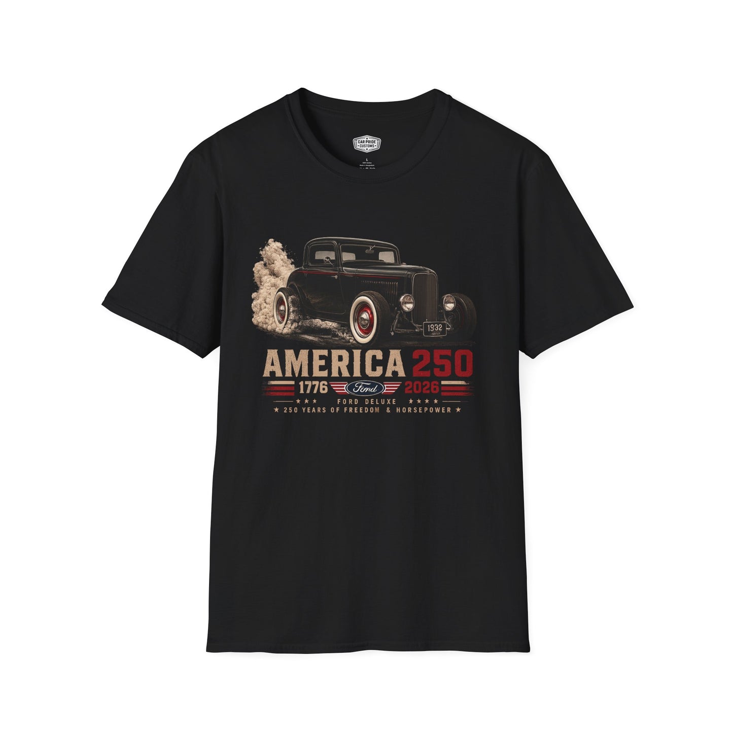 USA 250 Ford Deluxe Shirt | USA 250th Anniversary Gift | Classic Car Lover Shirt