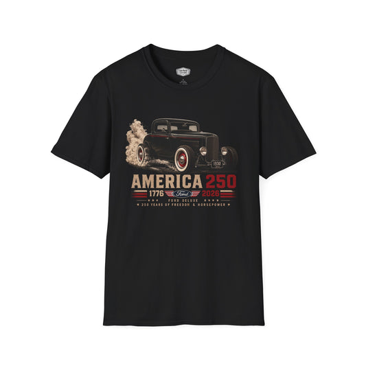 USA 250 Ford Deluxe Shirt | USA 250th Anniversary Gift | Classic Car Lover Shirt