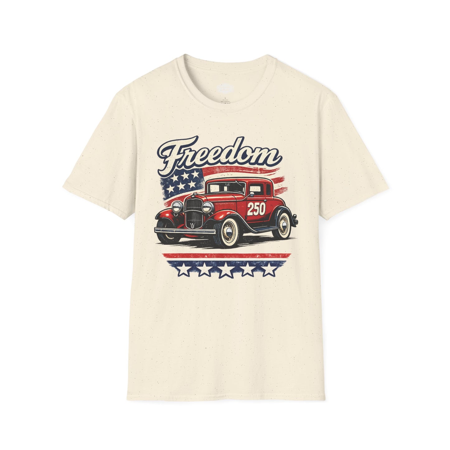 Freedom Ford Deluxe 250 Patriotic American Muscle Car T-Shirt | Fathers Day Gift | Car Enthusiast Tee