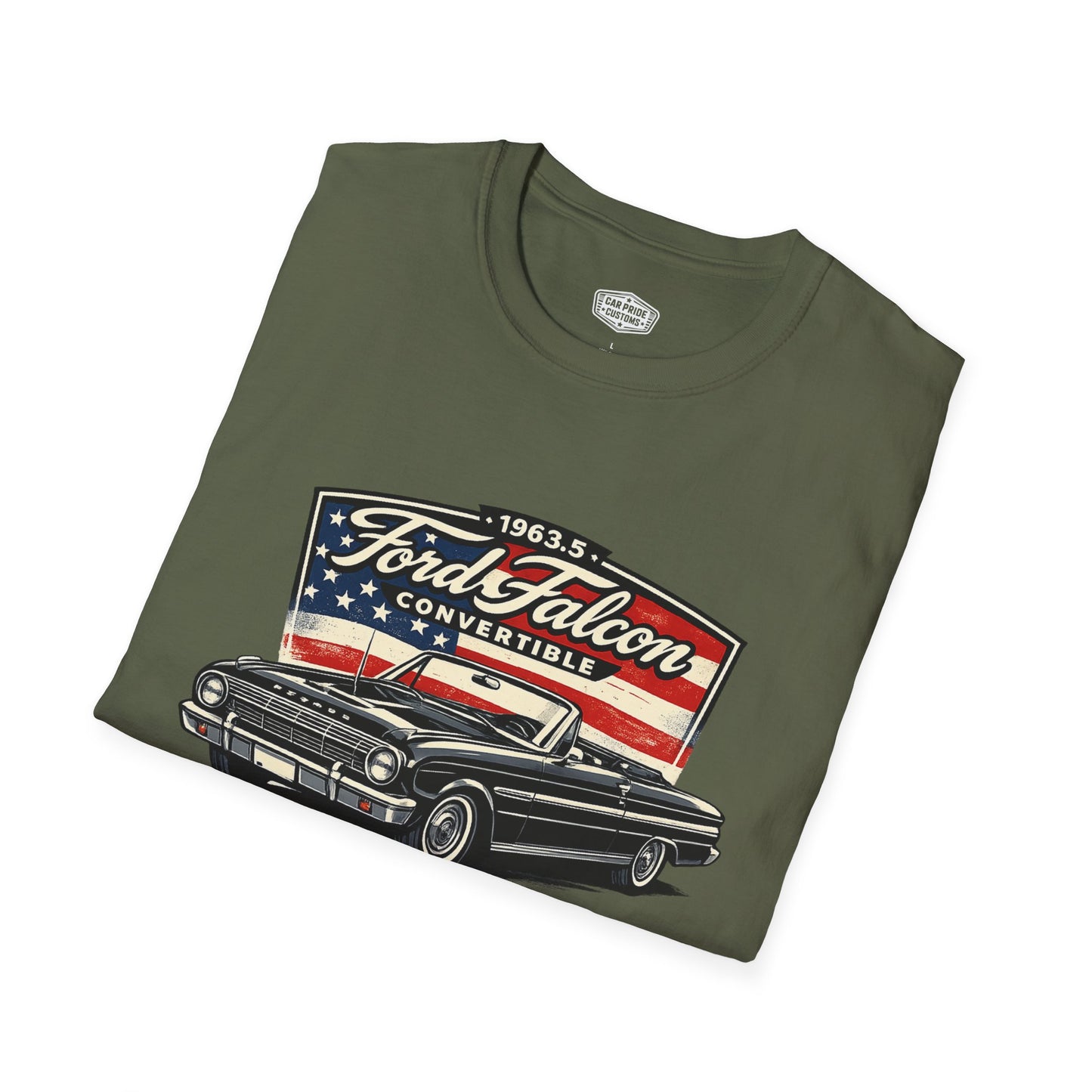 1963.5 Ford Falcon Convertible Black Pride - Standard Tee