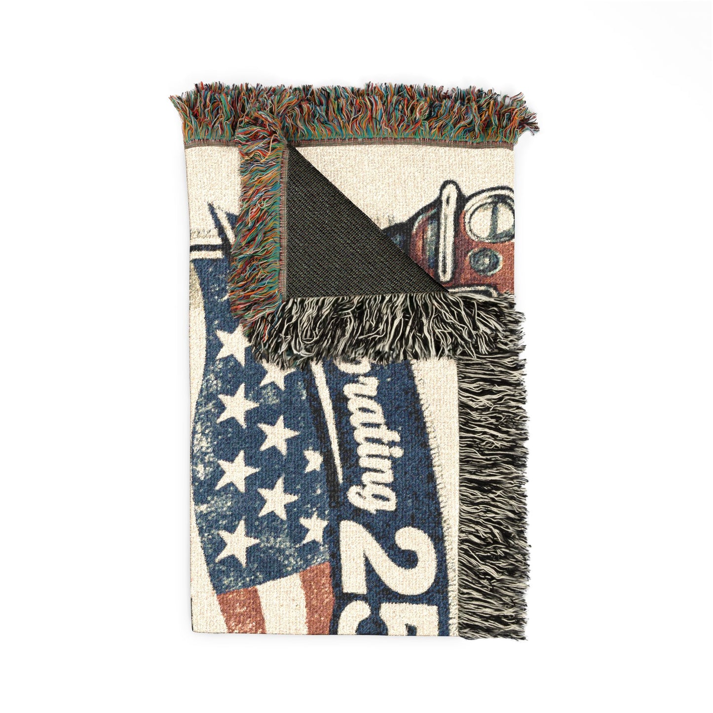 Camaro SS Woven Throw Americana Patriotic Blanket | Automotive Home Decor | Collector Gift | Fathers Day Gift | Car Lover Gift