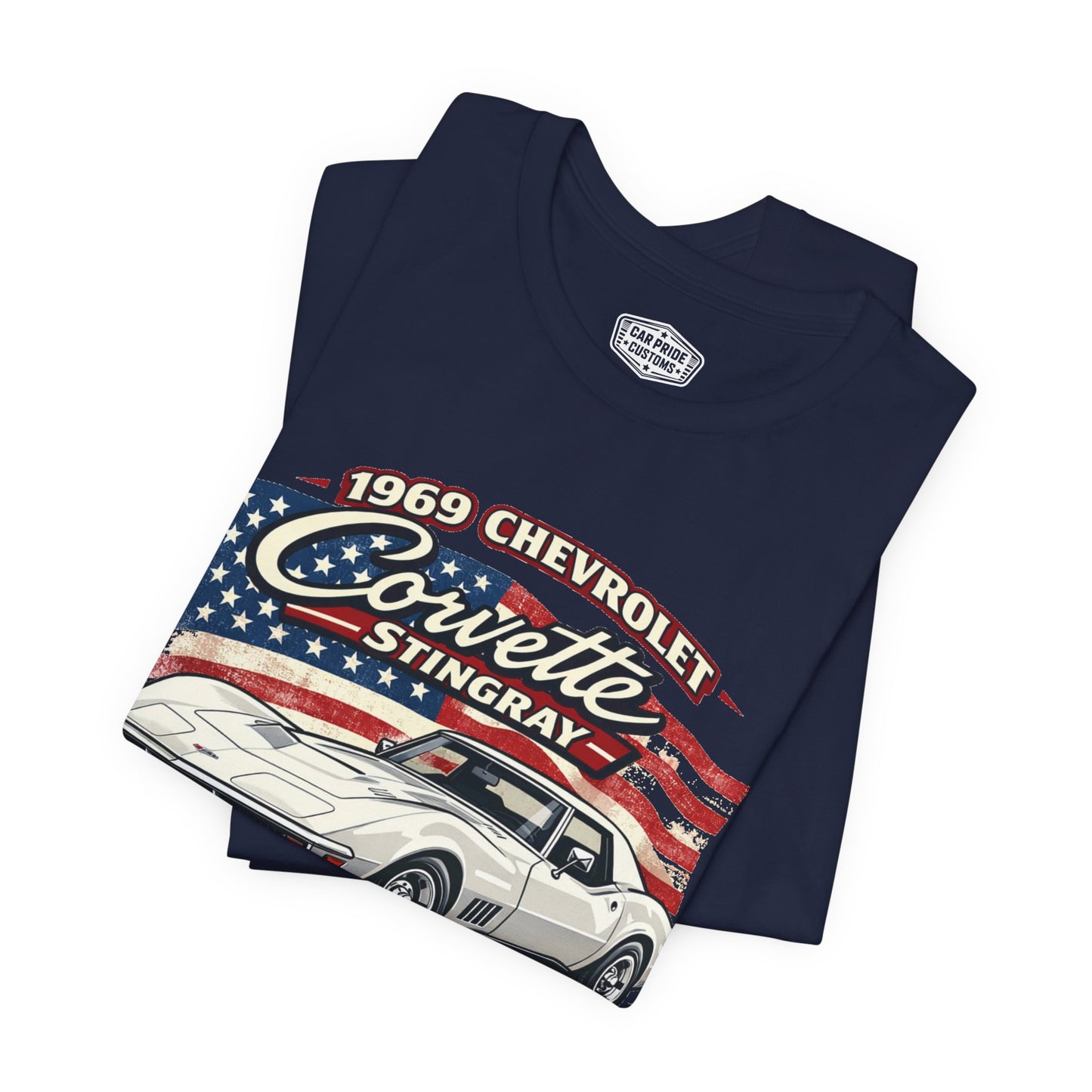 1969 Chevrolet Corvette Stingray White Pride - Premium Tee