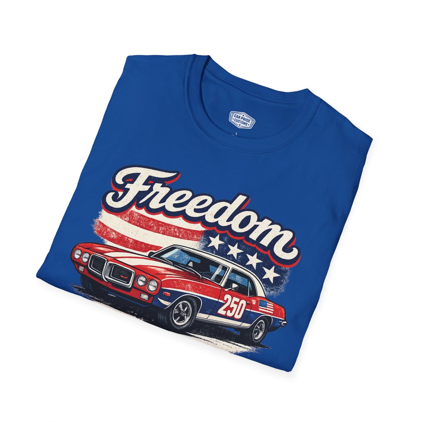 Freedom Firebird 250 Patriotic American Muscle Car T-Shirt | Fathers Day Gift | Car Enthusiast Tee