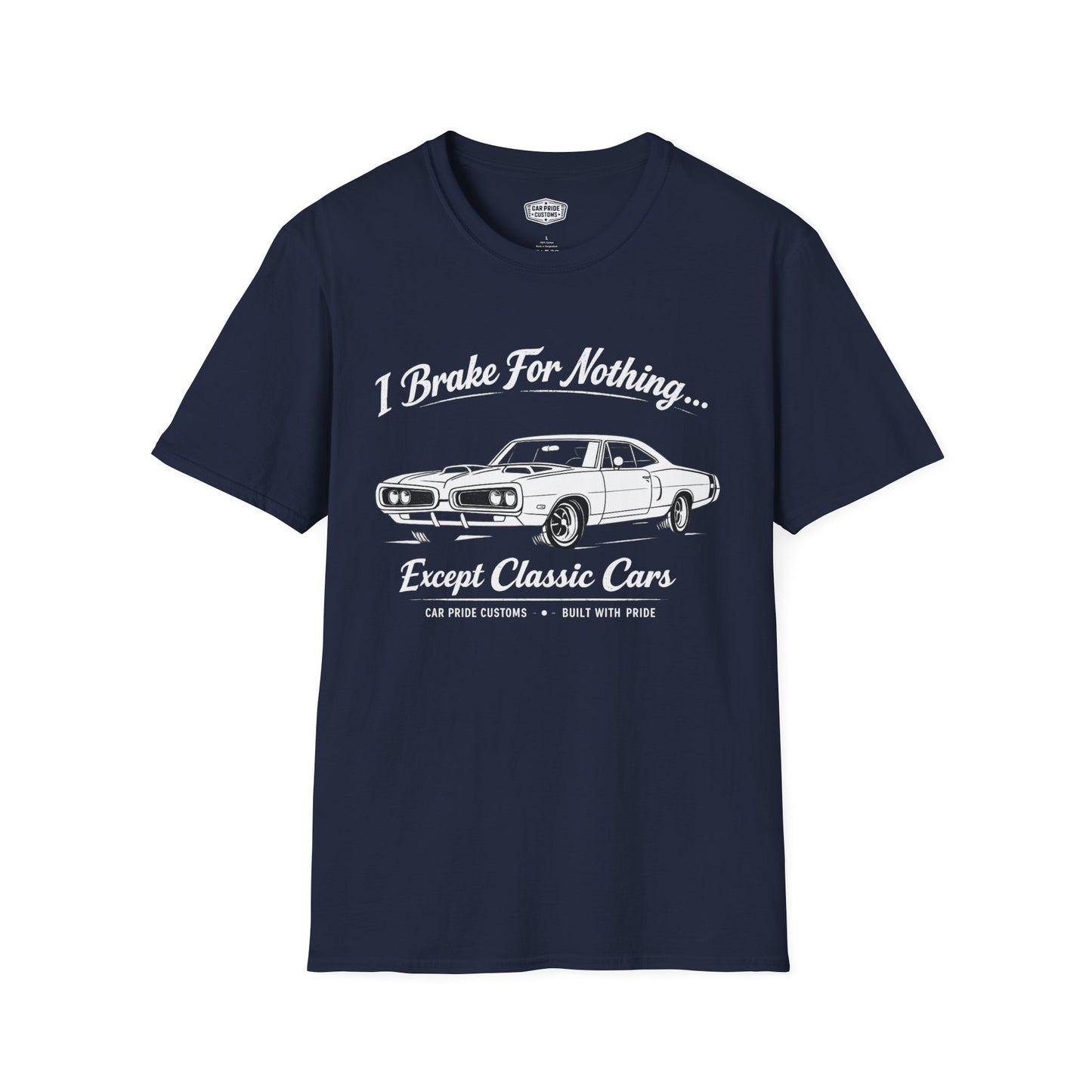 Funny Car T-Shirt | Car Guy Gift | Mechanic Shirt | 1970 Dodge Super Bee | I Brake for Nothing