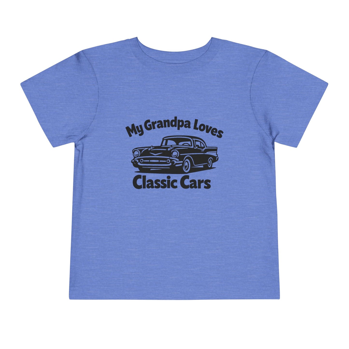 Funny Car T-Shirt | Classic Car Toddler T-Shirt| Grandpa Car Lover Gift | 1957 Chevrolet Bel Air | Grandpa Likes Cars