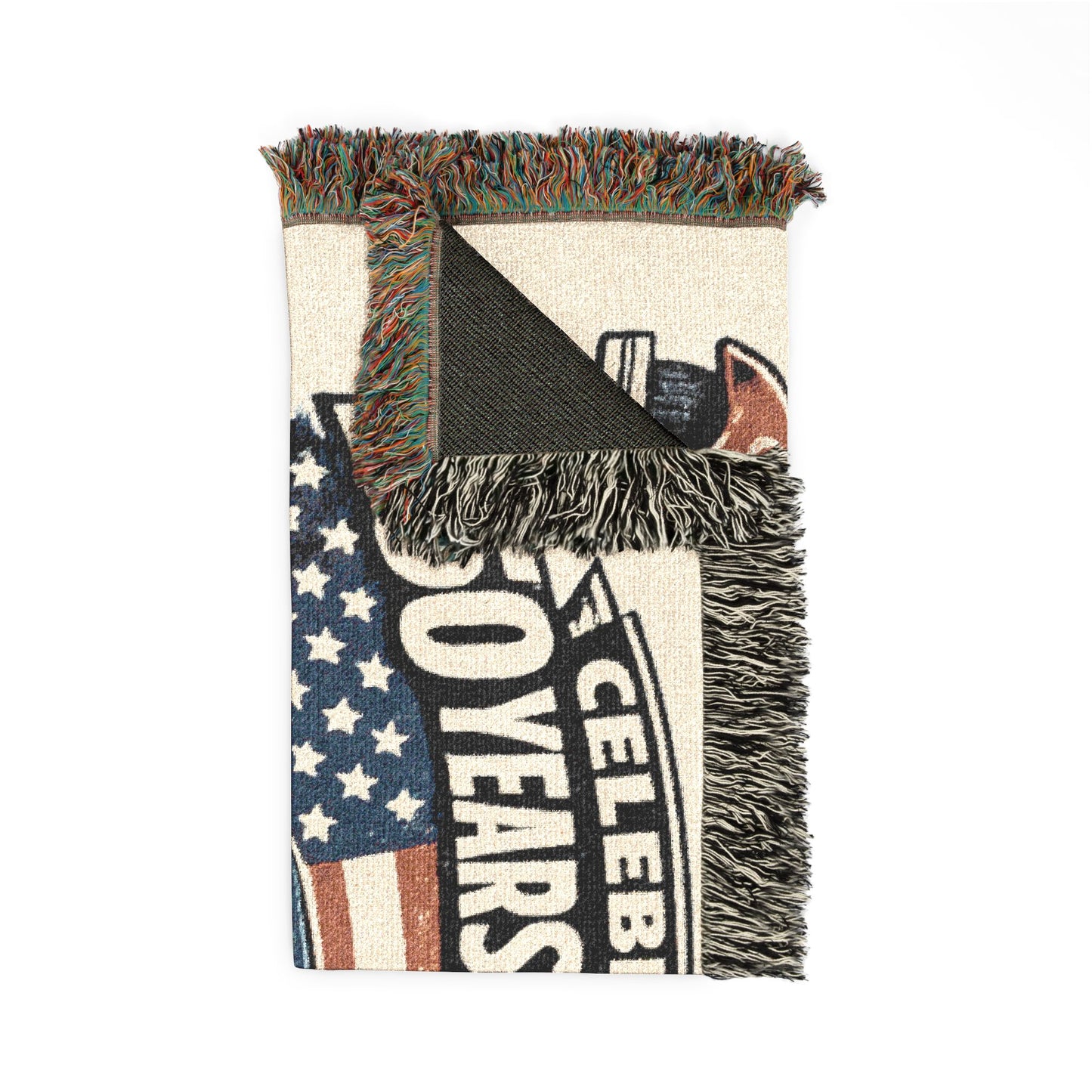 Ford Deluxe Woven Throw Americana Patriotic Blanket | Automotive Home Decor | Collector Gift | Fathers Day Gift | Car Lover Gift